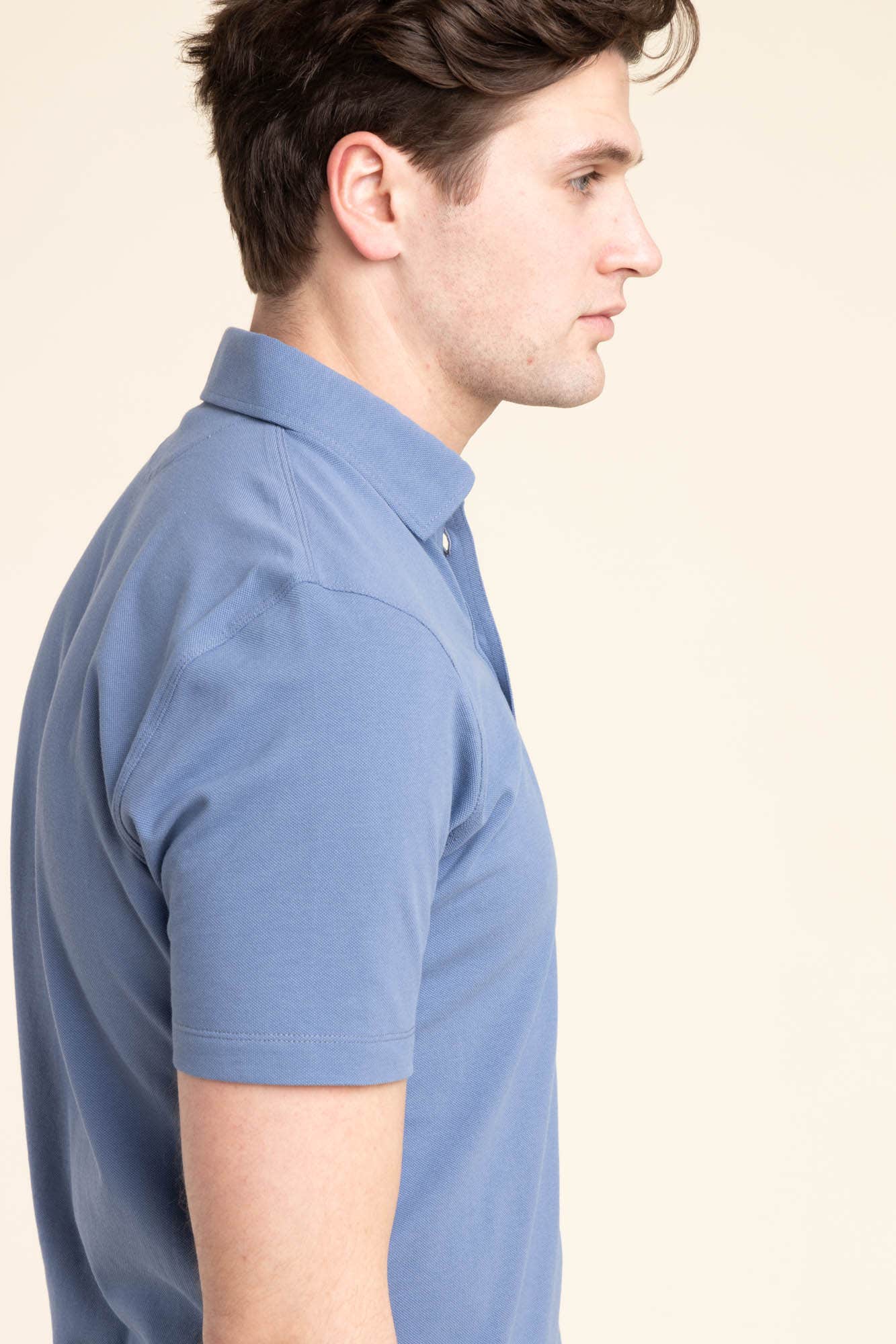 Blue Pique-Polo Shirt