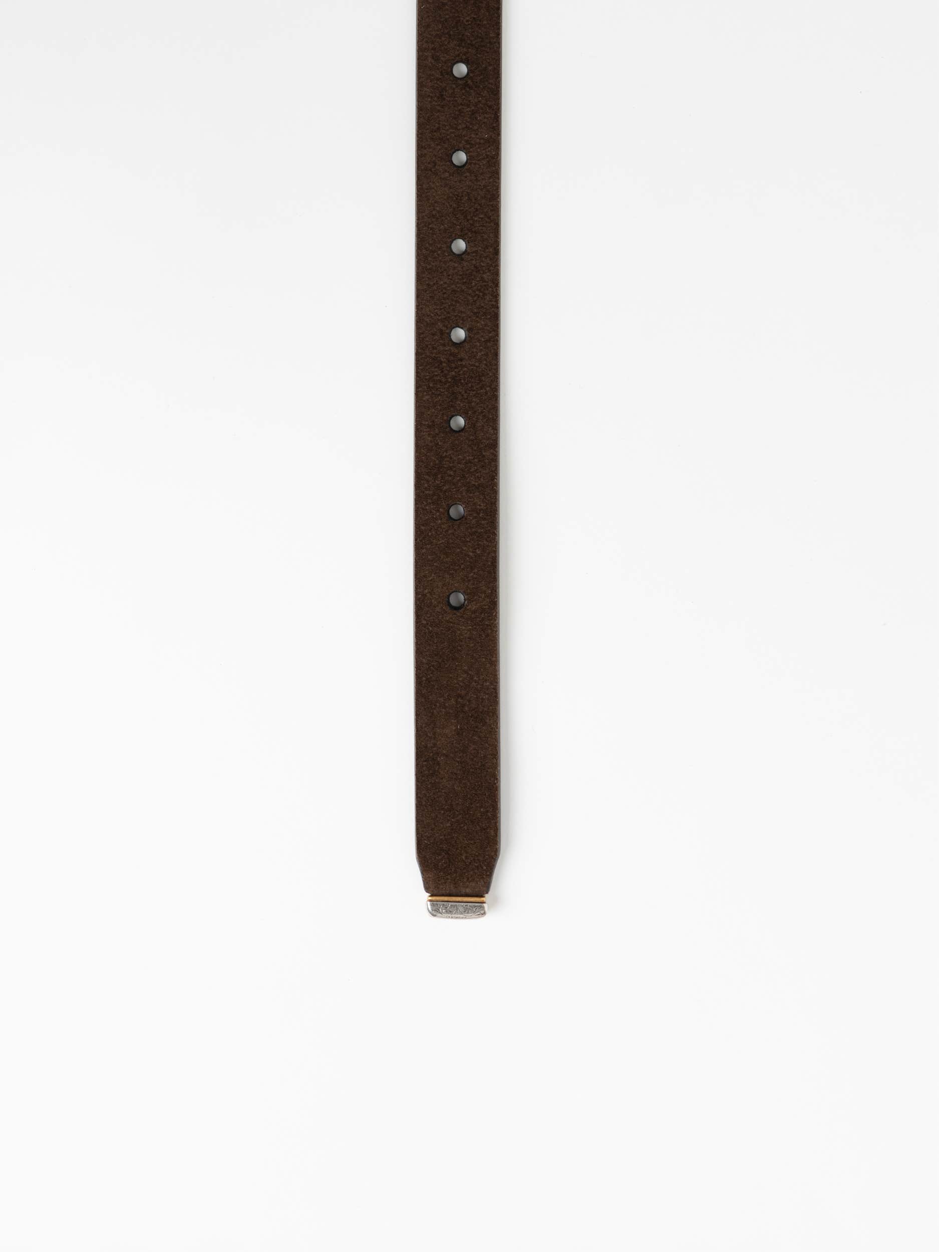 Brown Pull-Up Calfskin Belt