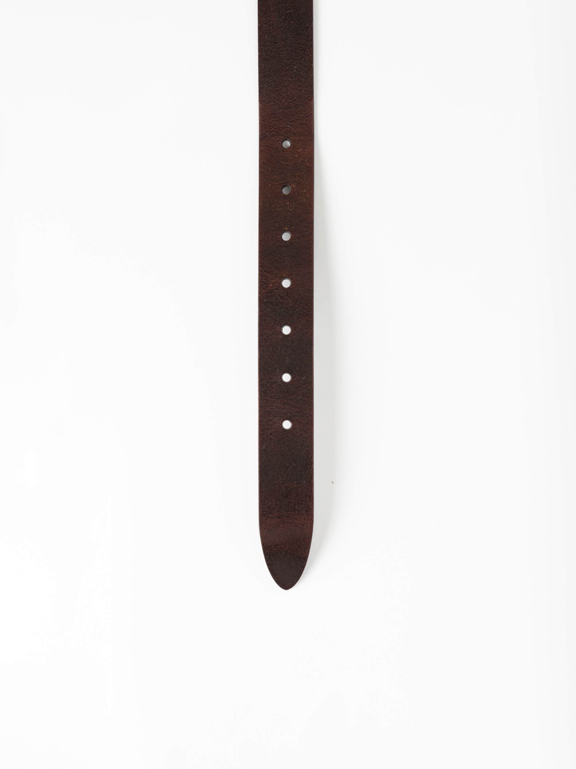 Brown Reversed Suede Belt