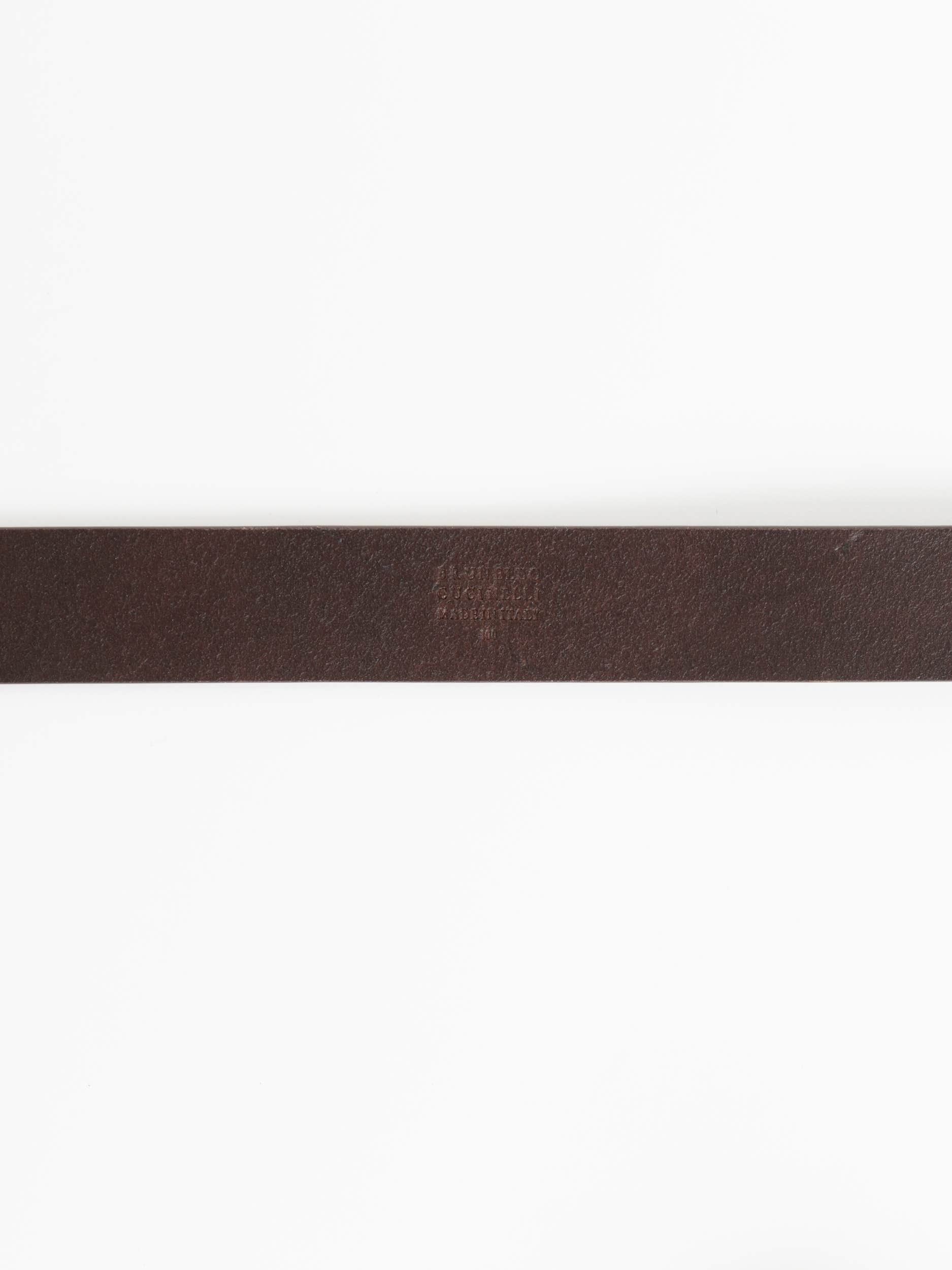 Brown Reversed Suede Belt