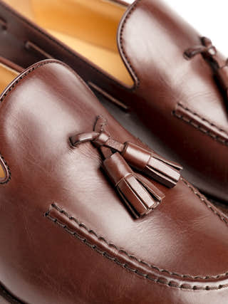 Brunello Cucinelli Calfskin Tassel Loafer