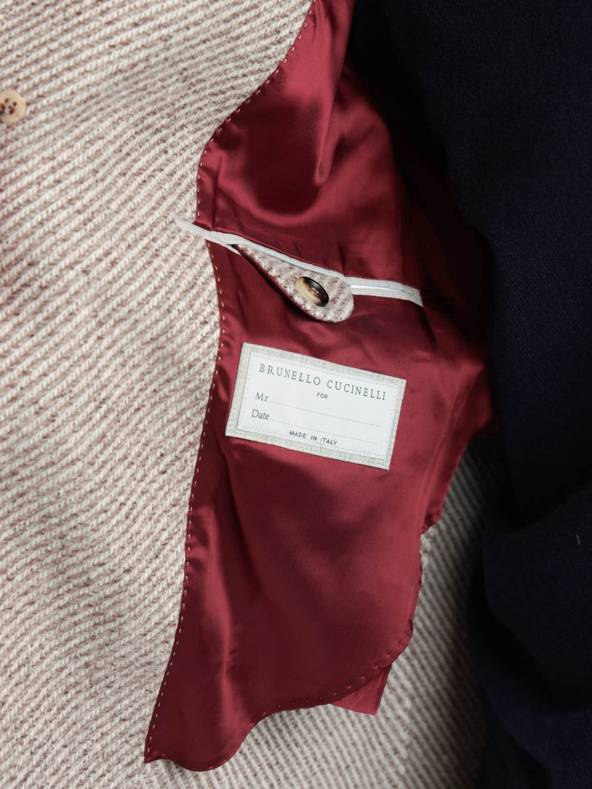 Camel Cashmere And Vicuña Beaver Cloth Outerwear Sport Jacket