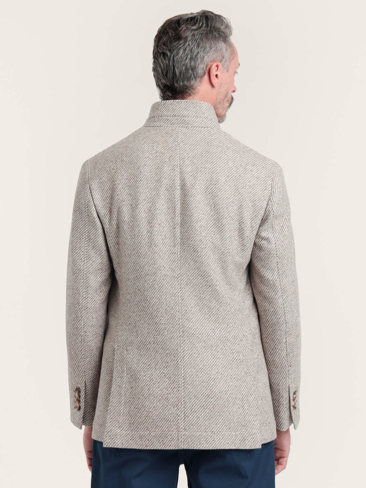 Camel Cashmere And Vicuña Beaver Cloth Outerwear Sport Jacket