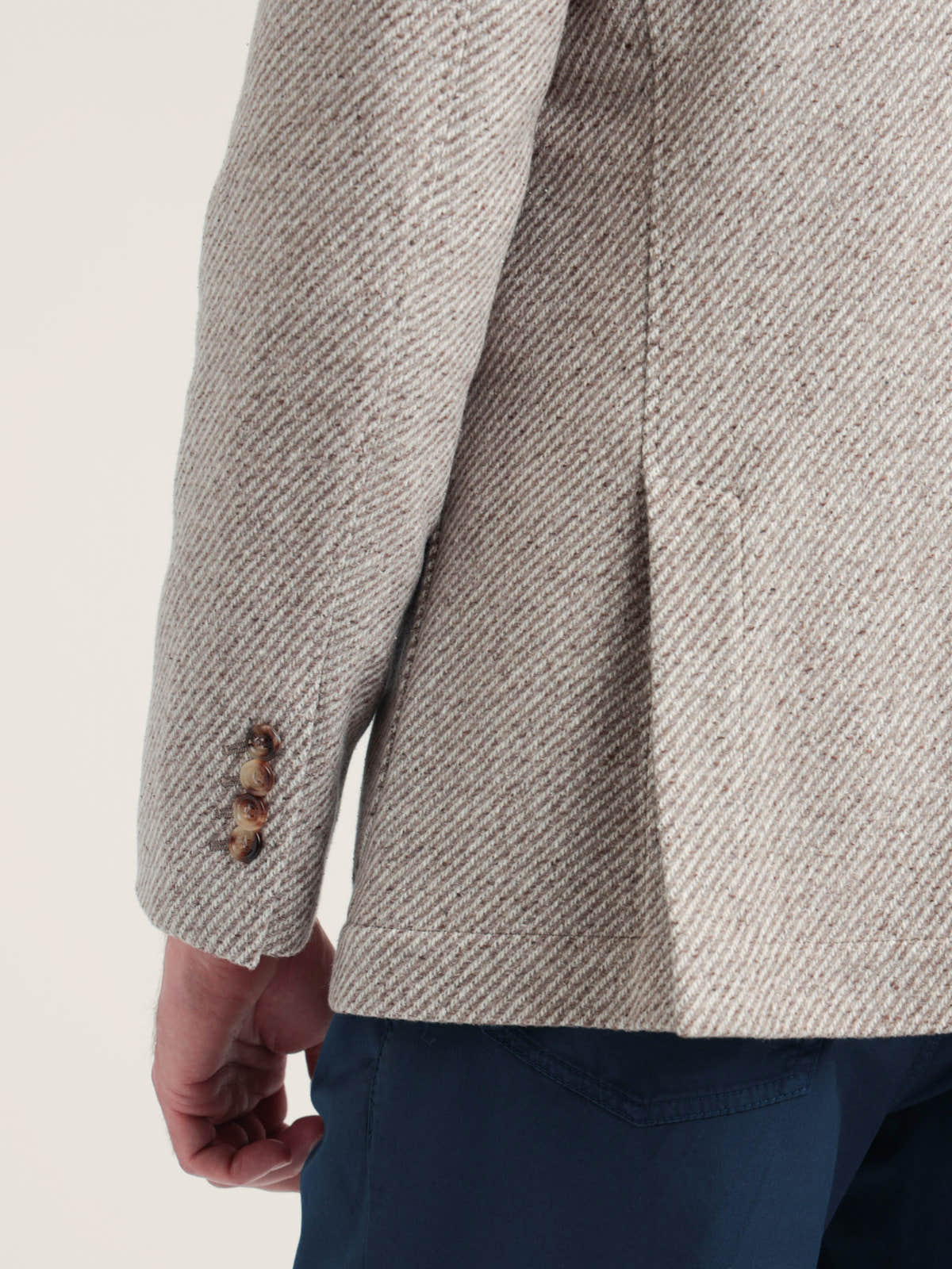 Camel Cashmere And Vicuña Beaver Cloth Outerwear Sport Jacket
