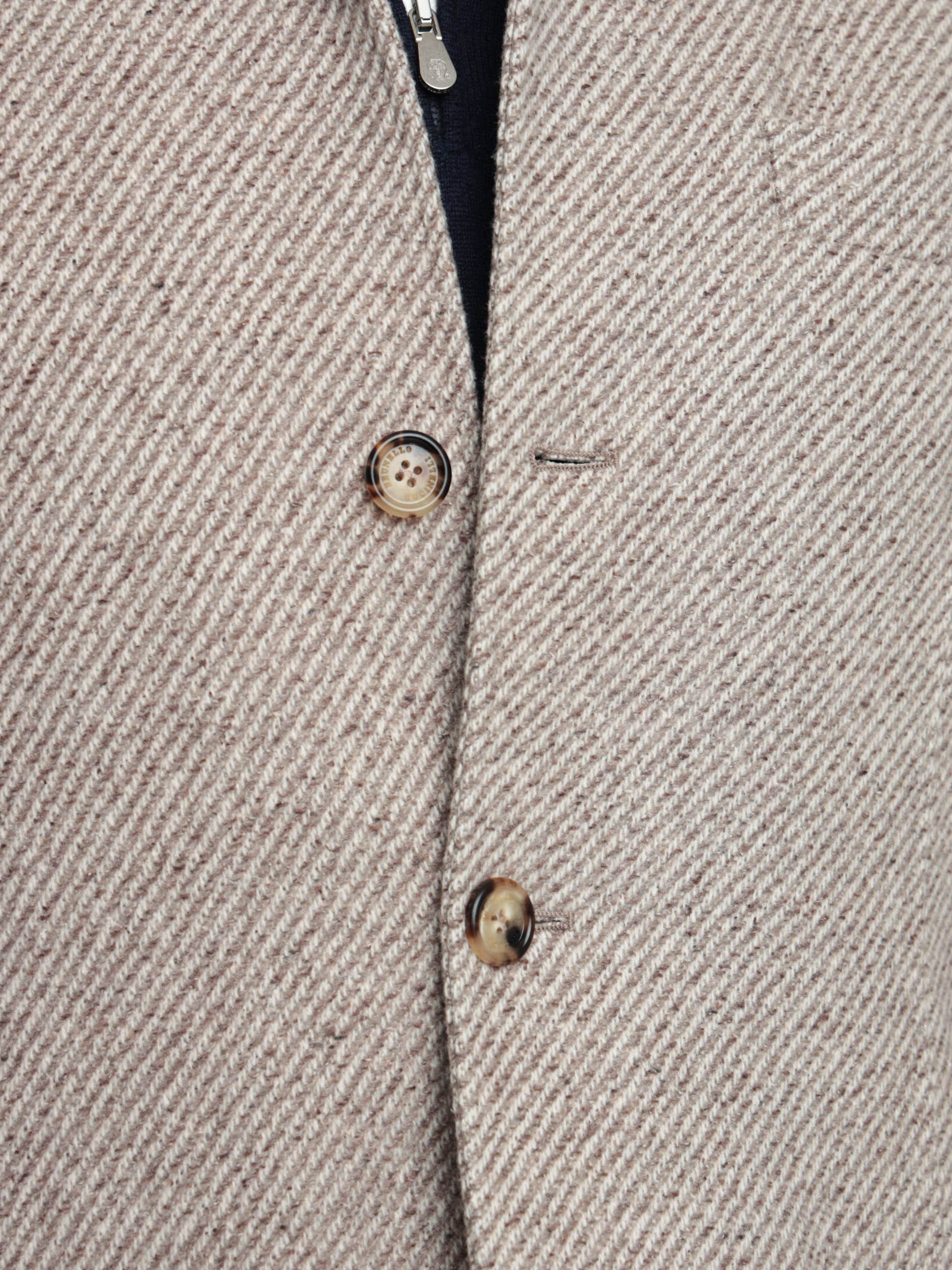 Camel Cashmere And Vicuña Beaver Cloth Outerwear Sport Jacket