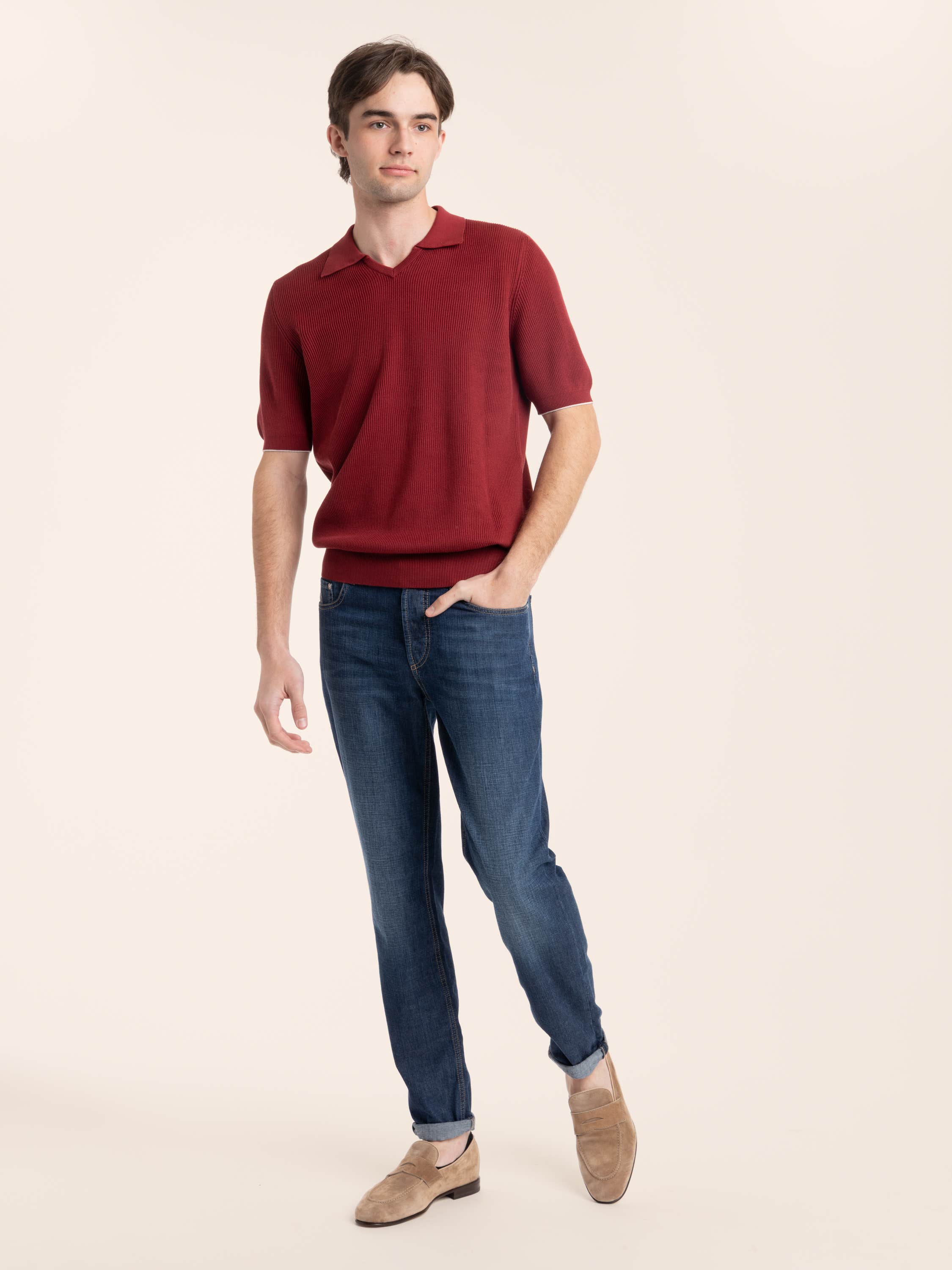 Dark denim Lightweight Denim Five-pocket Trousers