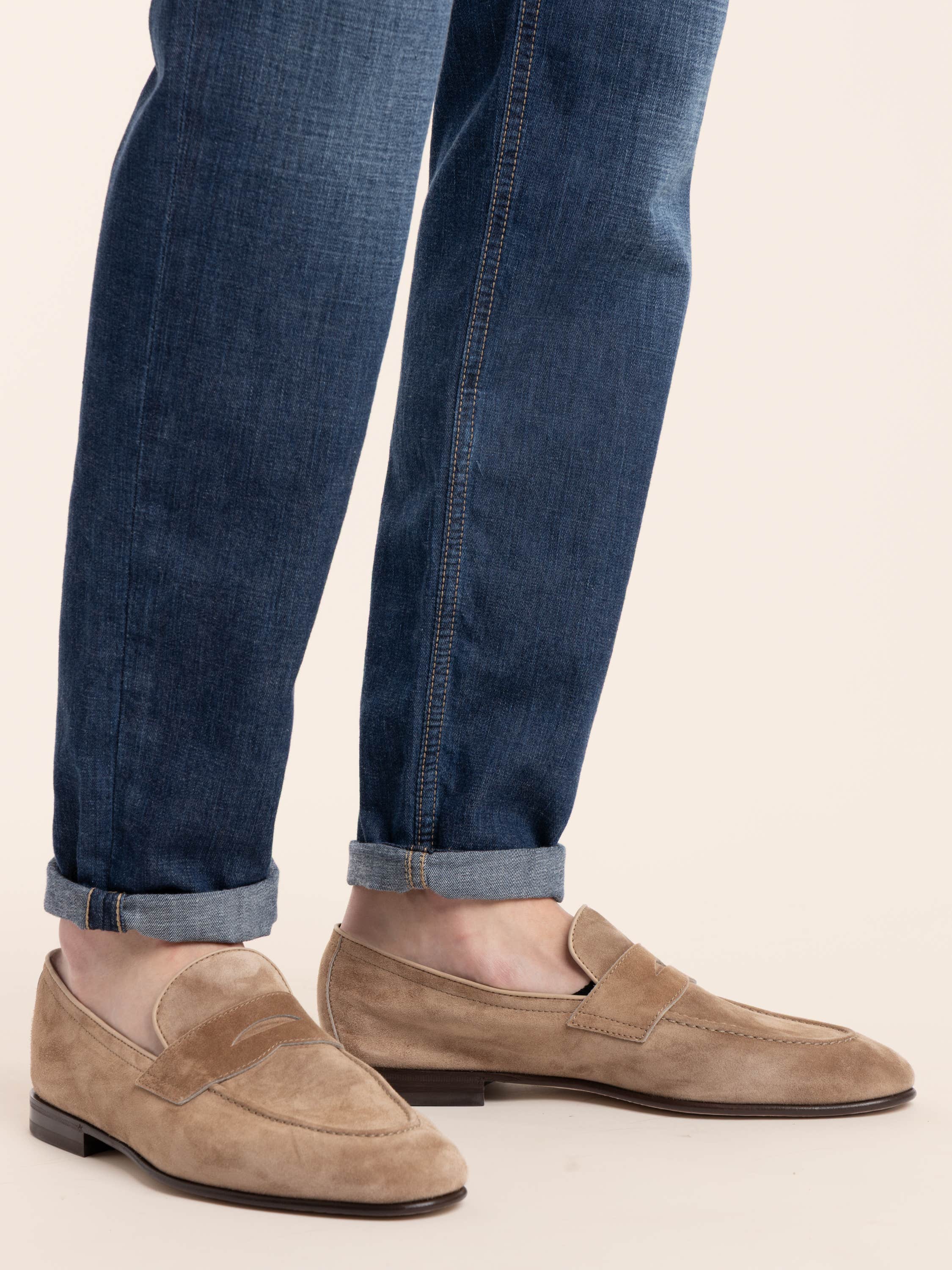 Dark denim Lightweight Denim Five-pocket Trousers