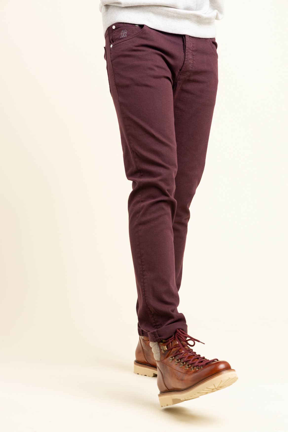 Dark Red Cotton Skinny Fit Jeans – The Helm Clothing