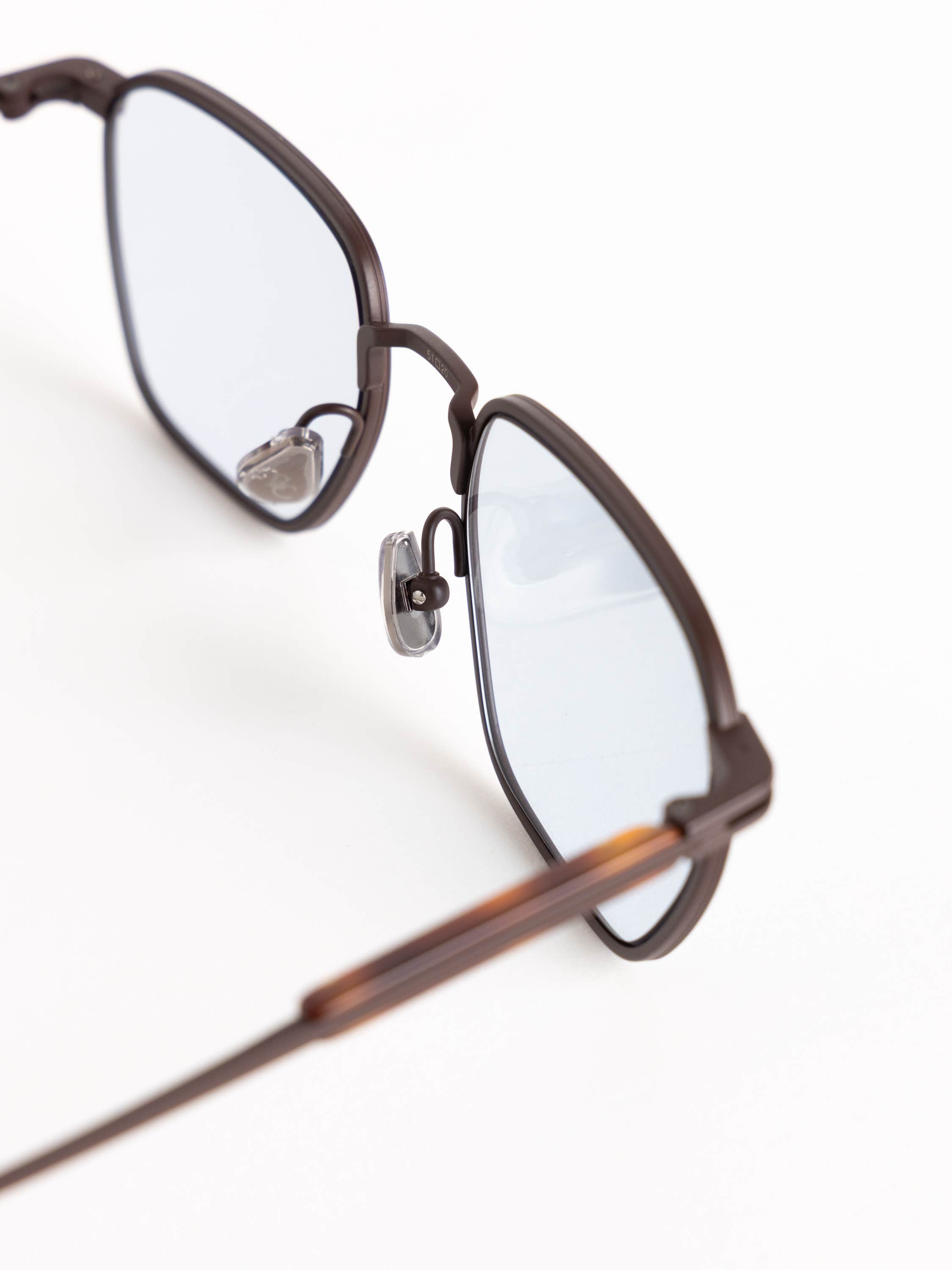 Espresso Titanium Navigator Sunglasses