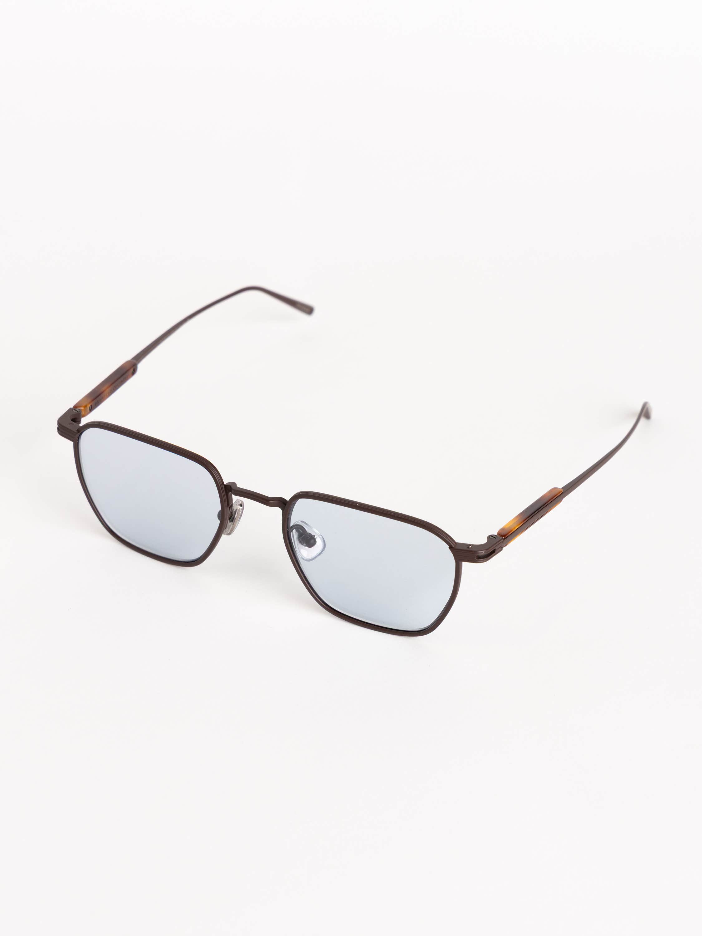 Espresso Titanium Navigator Sunglasses