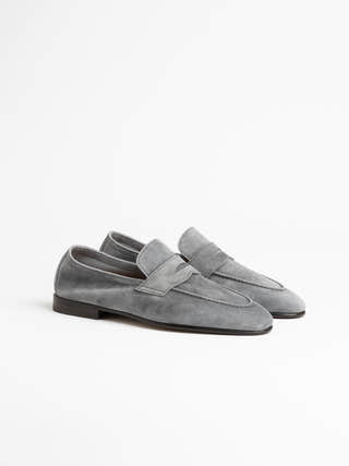 Brunello Cucinelli Suede Penny Loafer