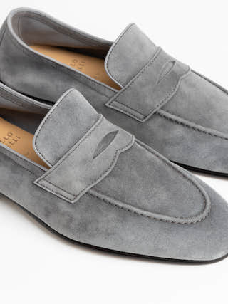 Brunello Cucinelli Suede Penny Loafer