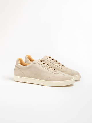 Brunello Cucinelli Hazelnut Suede Sneaker
