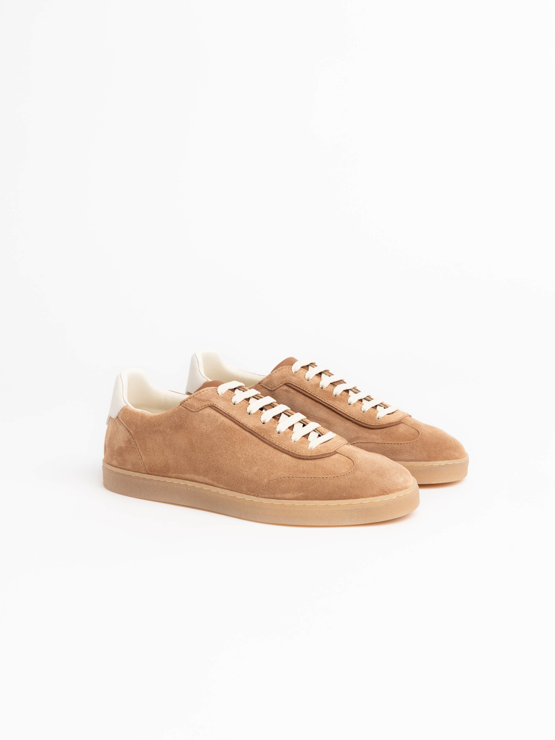 Light Brown Suede Sneakers