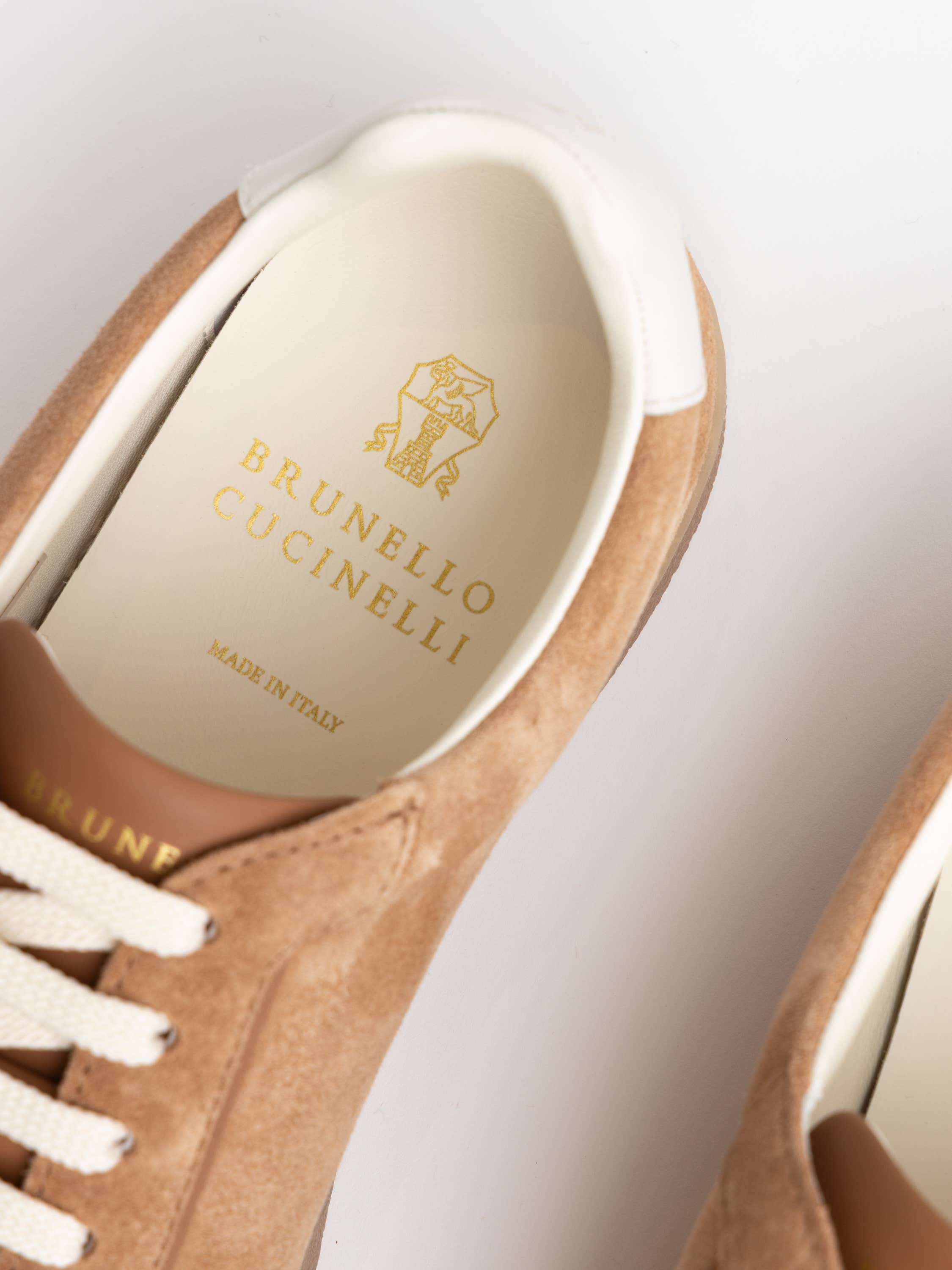 Light Brown Suede Sneakers