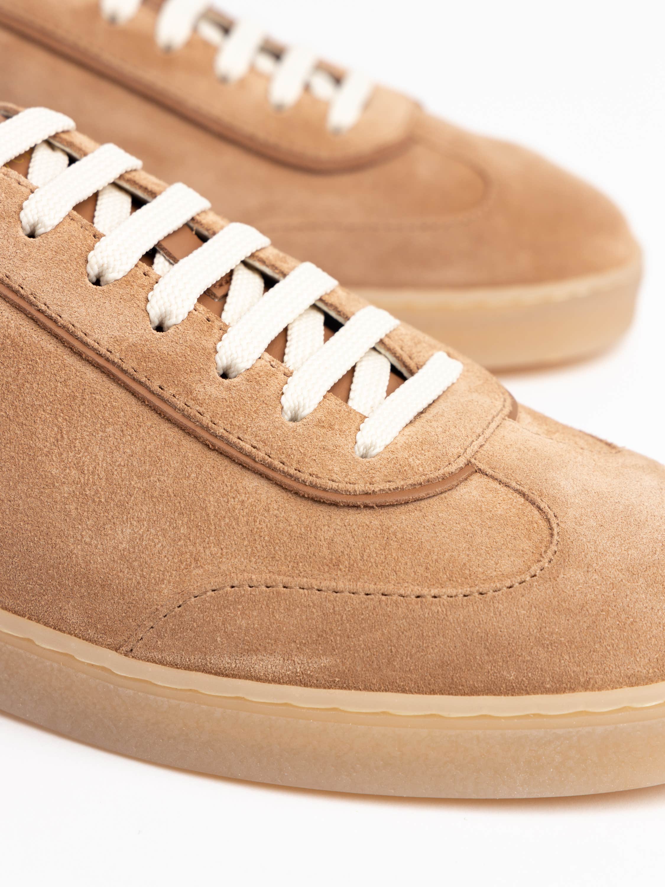 Light Brown Suede Sneakers