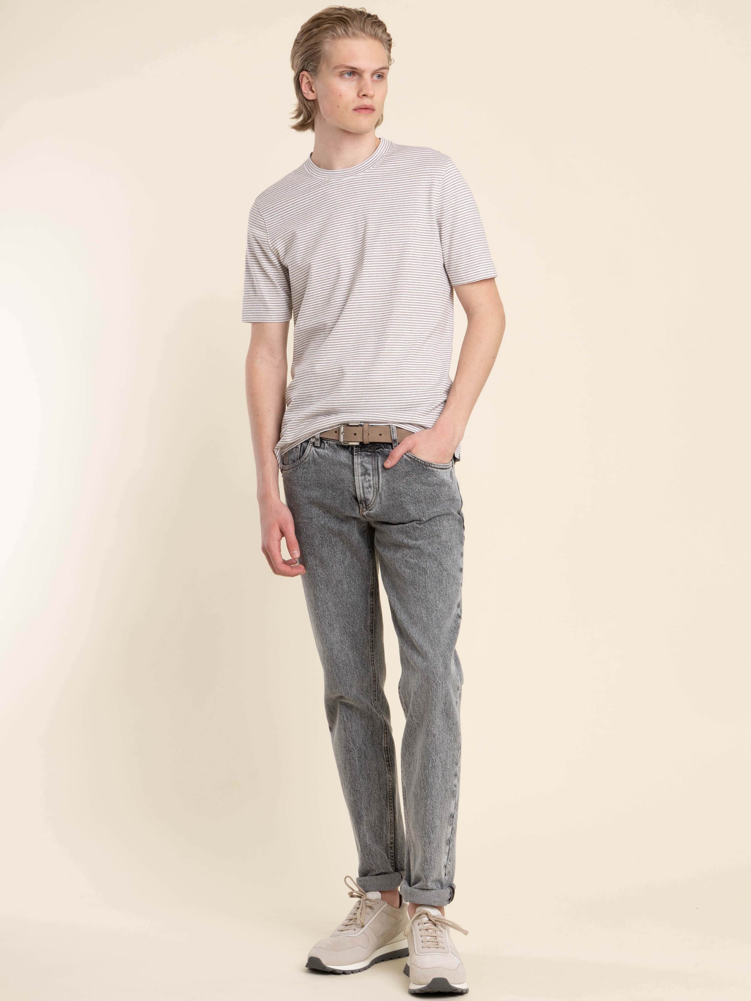 Traditional Five-Pocket in Grey – The Helm Clothing