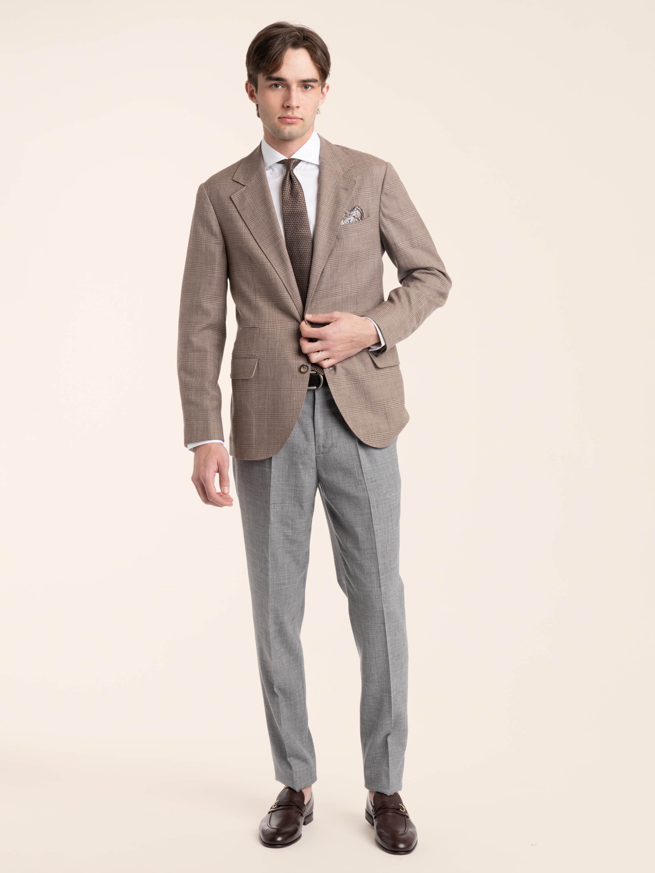Wool, Silk and Linen Deconstructed Sport Jacket