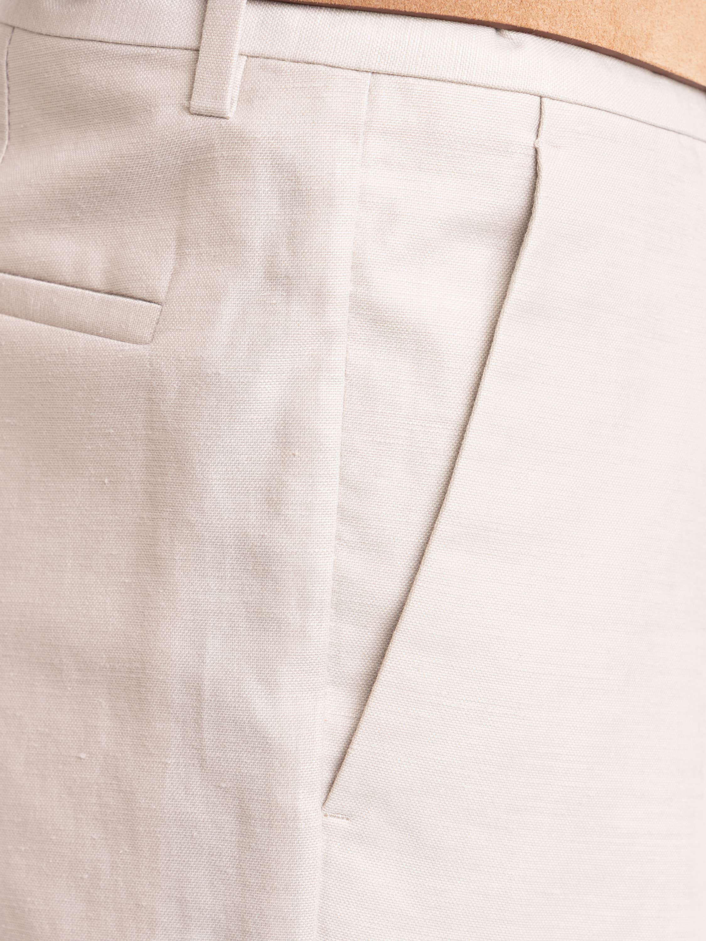 Yuta Cotton and Linen Panama Pleated Trousers