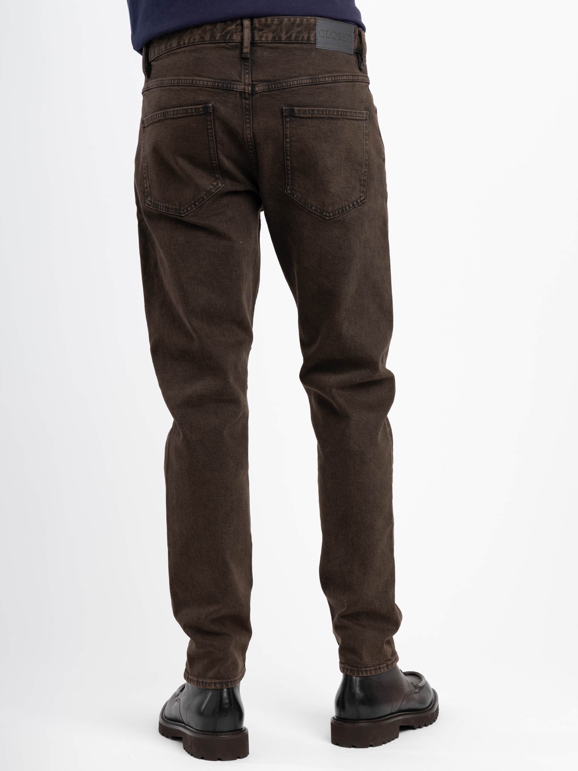 Dark Brown Cooper Tapered Jeans