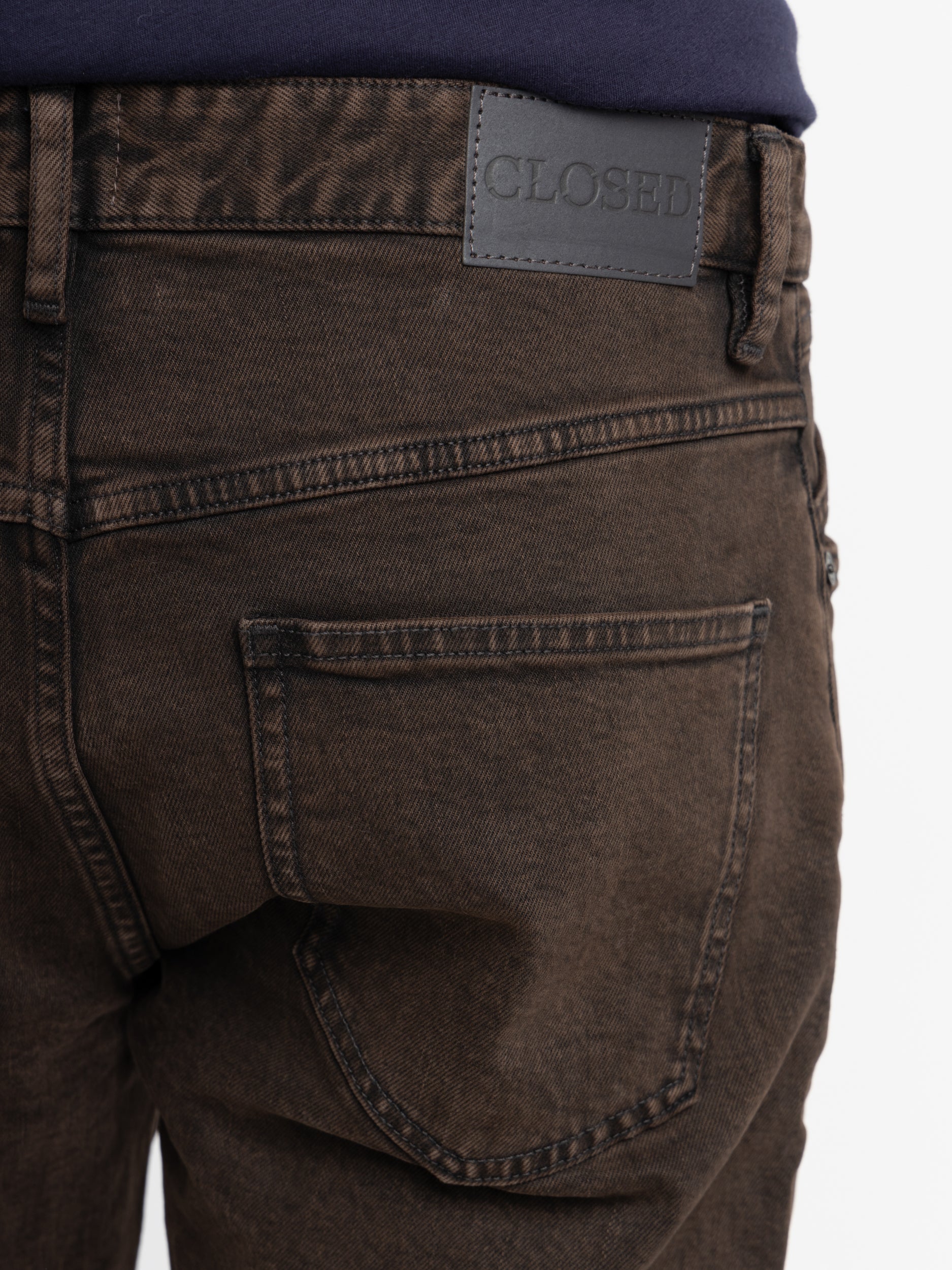 Dark Brown Cooper Tapered Jeans The Helm Clothing