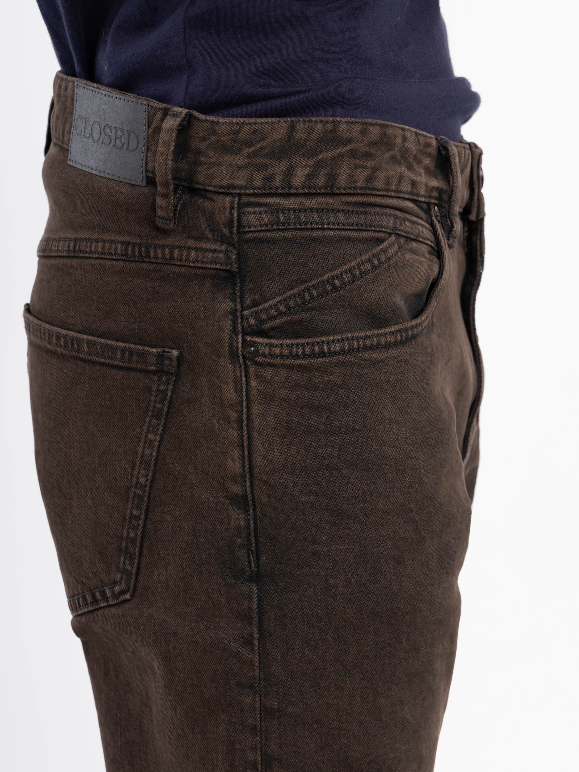Dark Brown Cooper Tapered Jeans