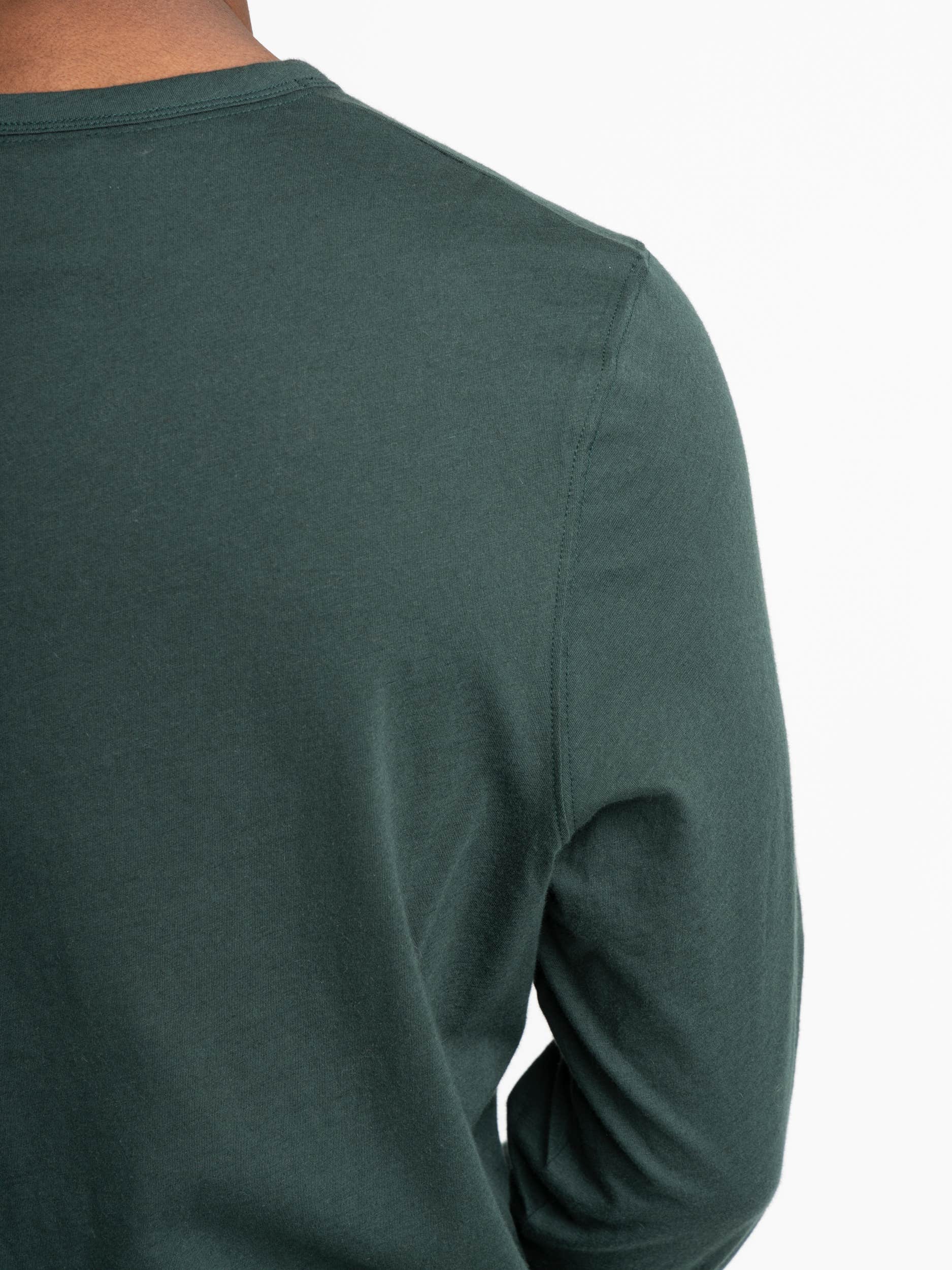 Dark Green Cotton/Cashmere Longshirt