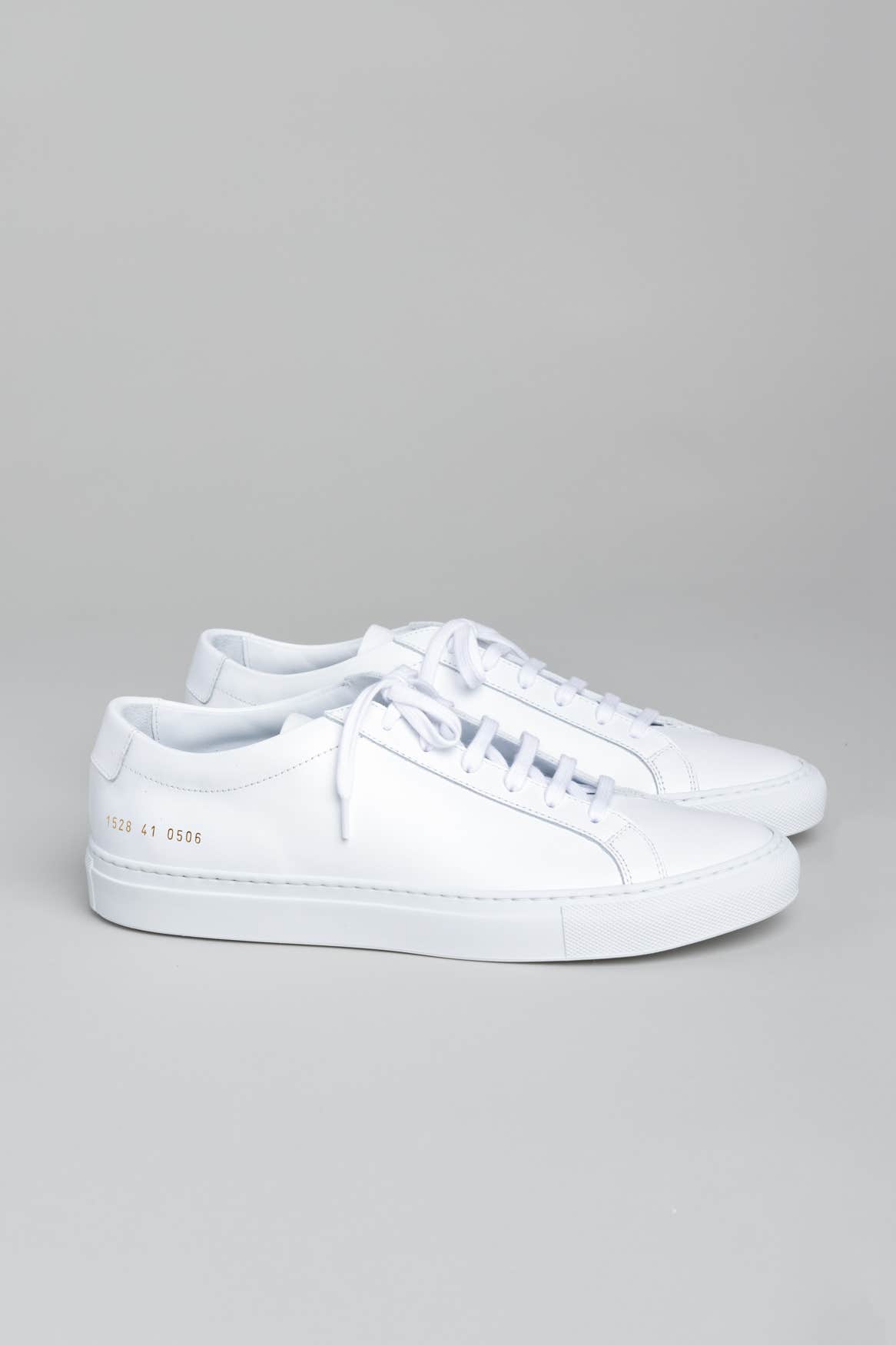 White Achilles BBall Low Sneakers