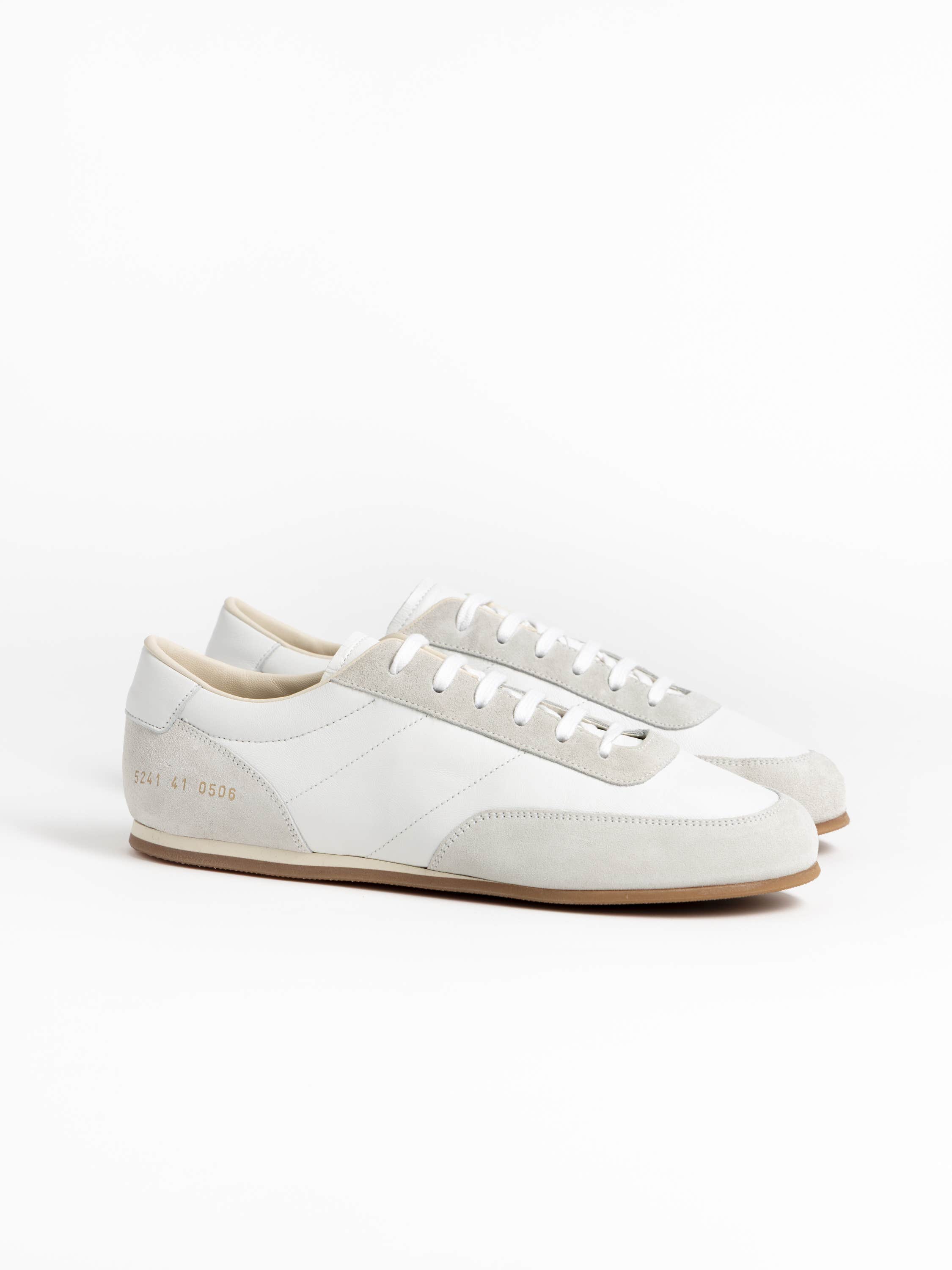 White Minimal Runner Lace-Up Sneakers