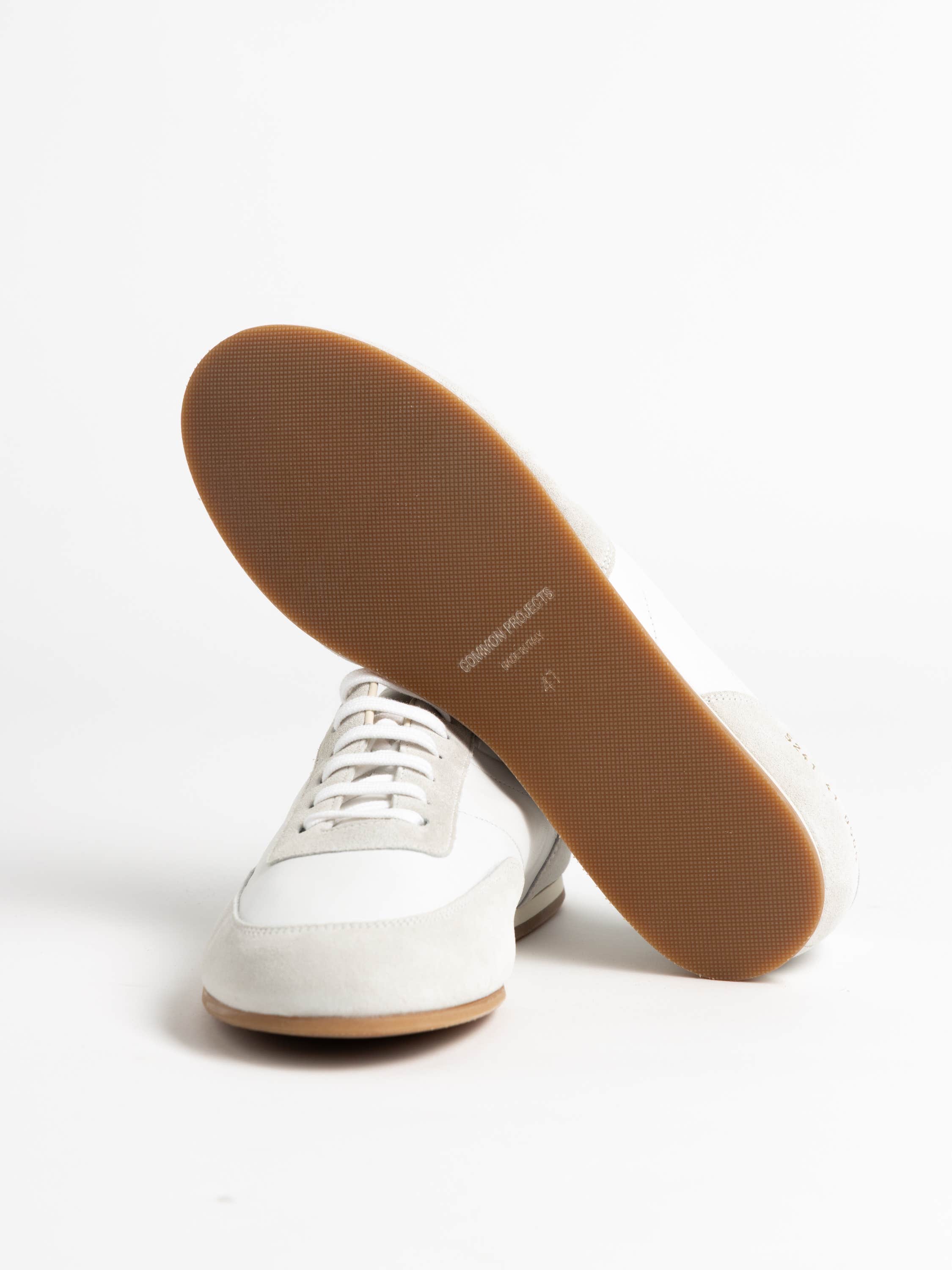 White Minimal Runner Lace-Up Sneakers