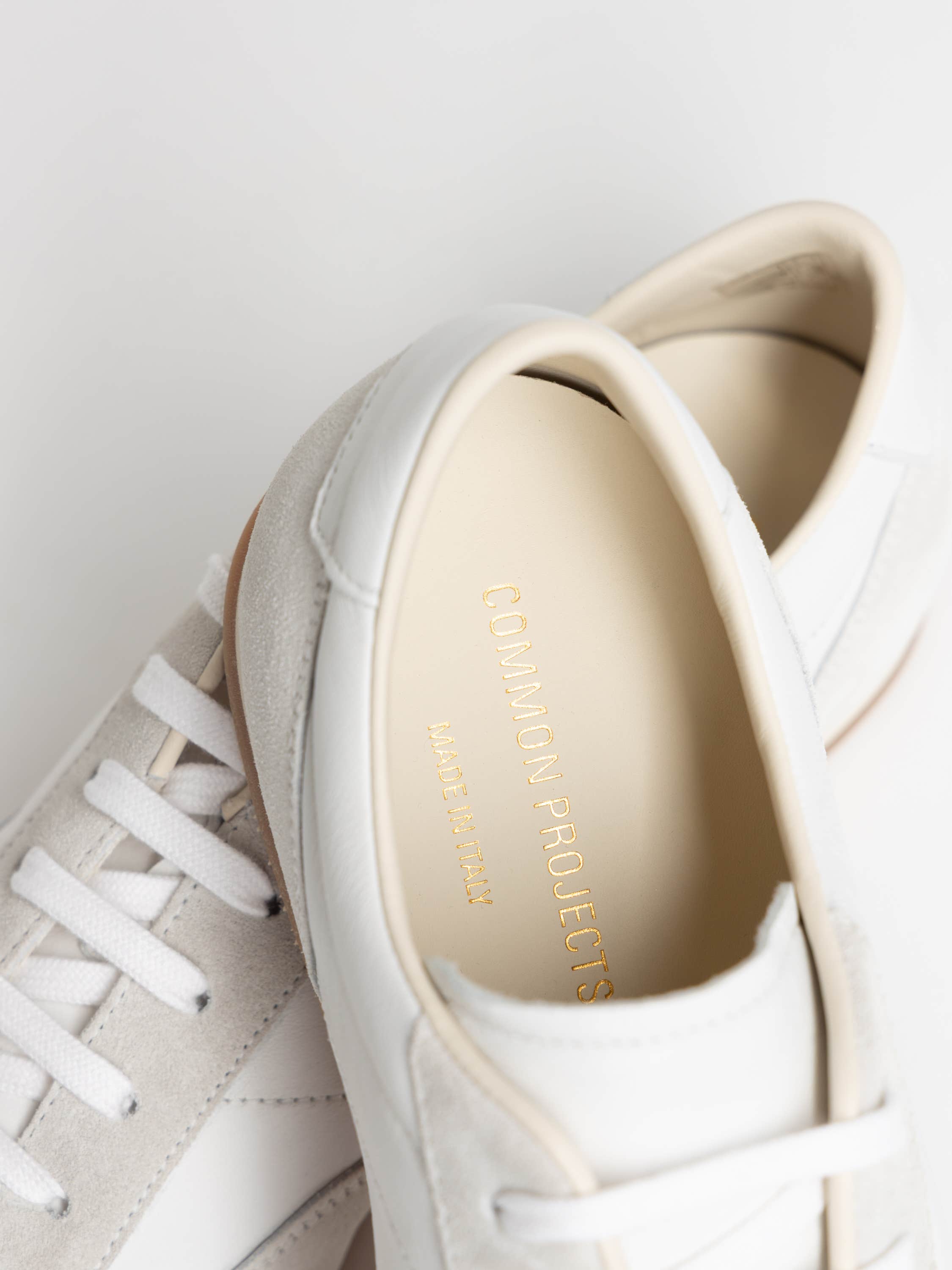 White Minimal Runner Lace-Up Sneakers