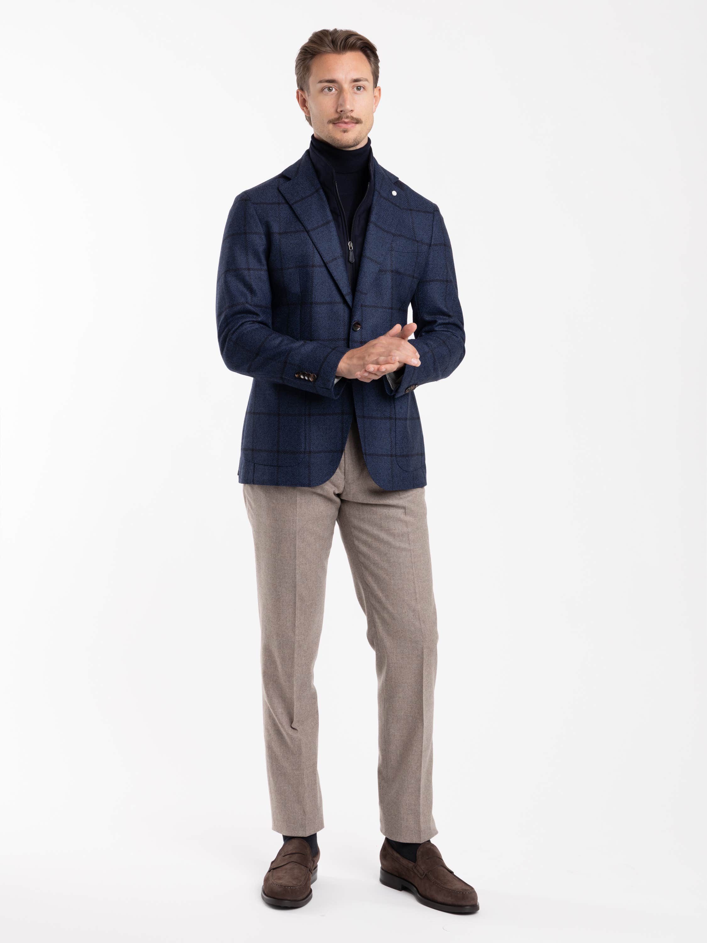 Beige Wool Dress Pant