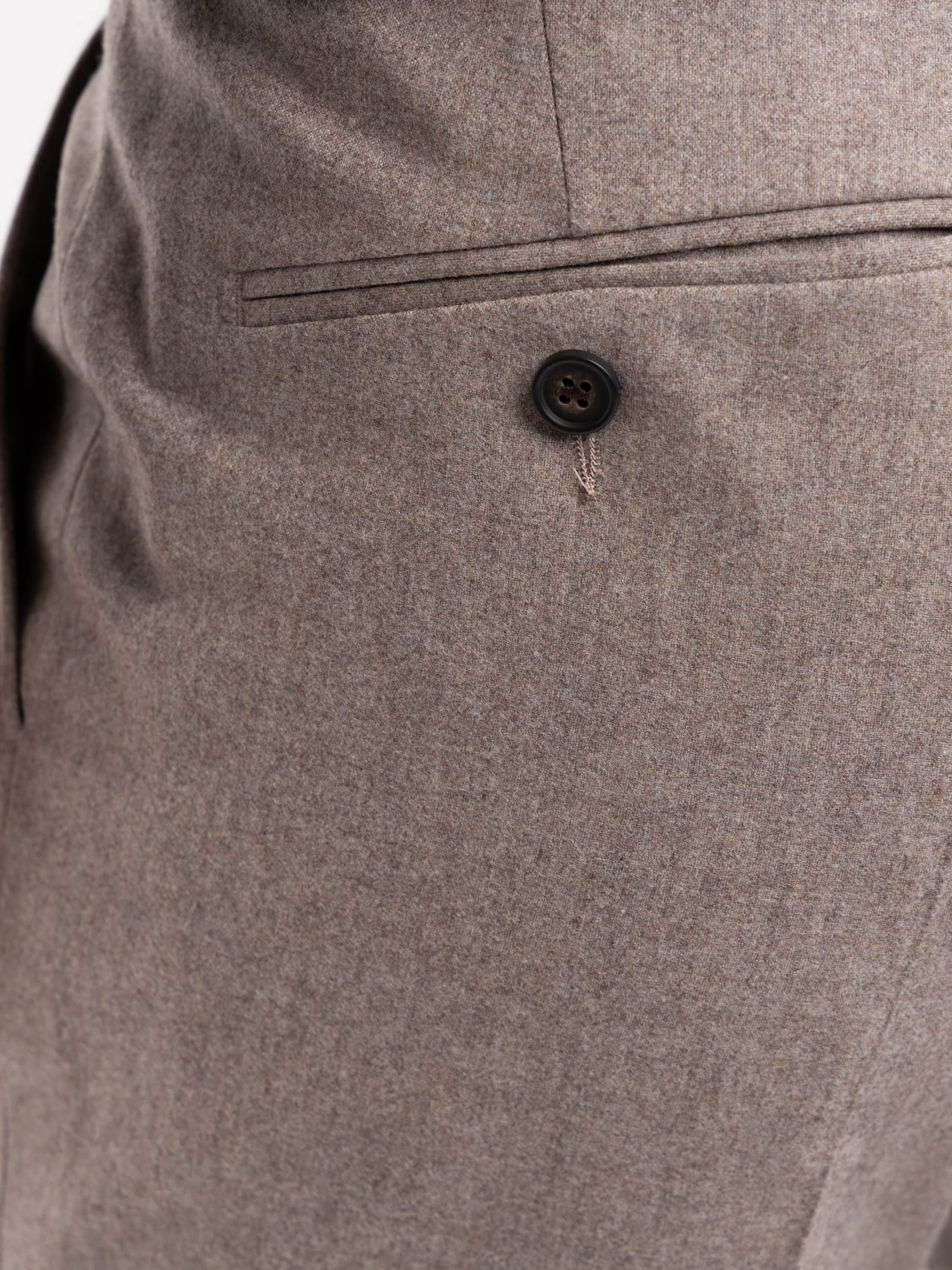 Beige Wool Dress Pant
