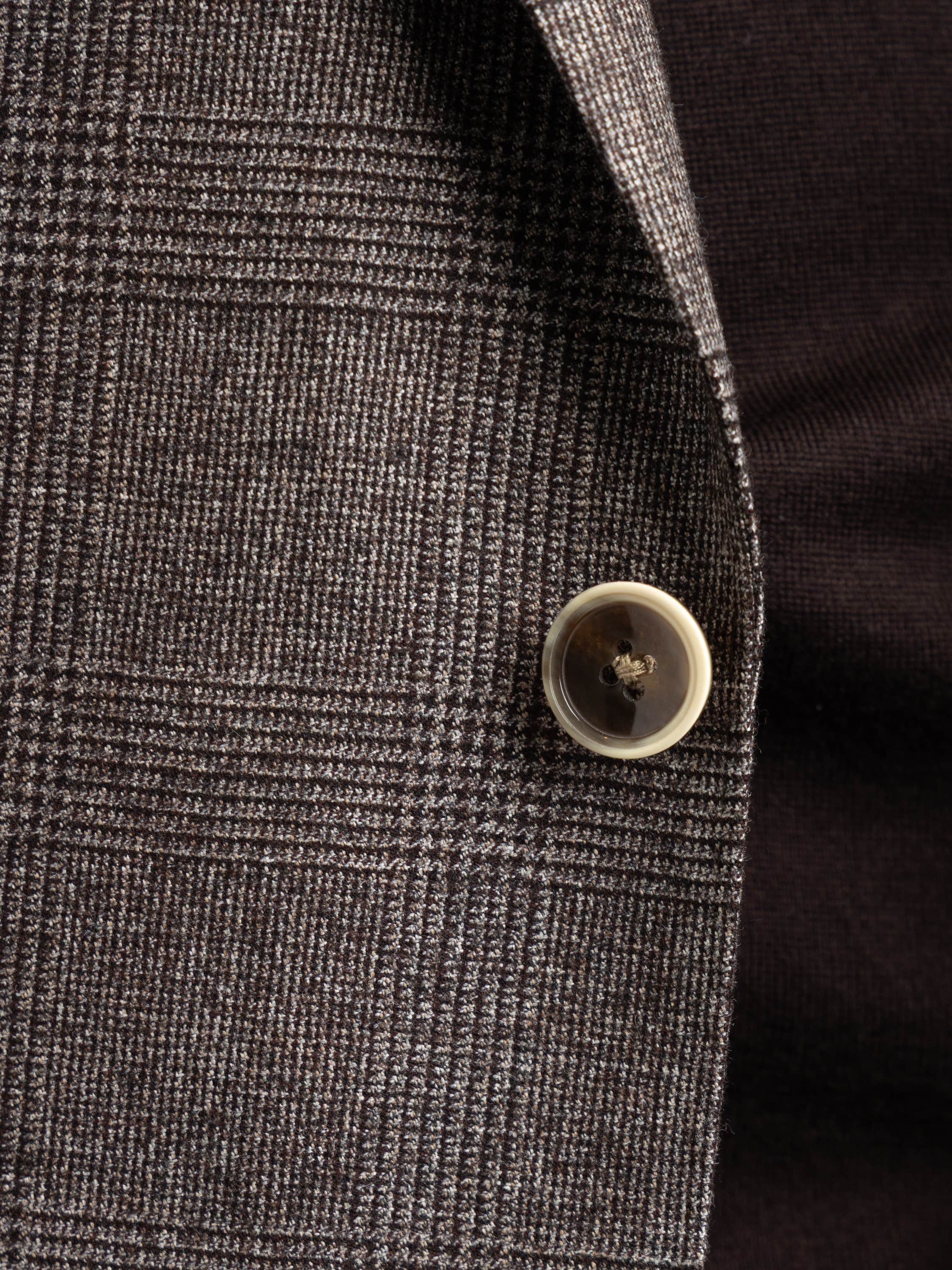 Brown Check Wool-Blend Sport Jacket