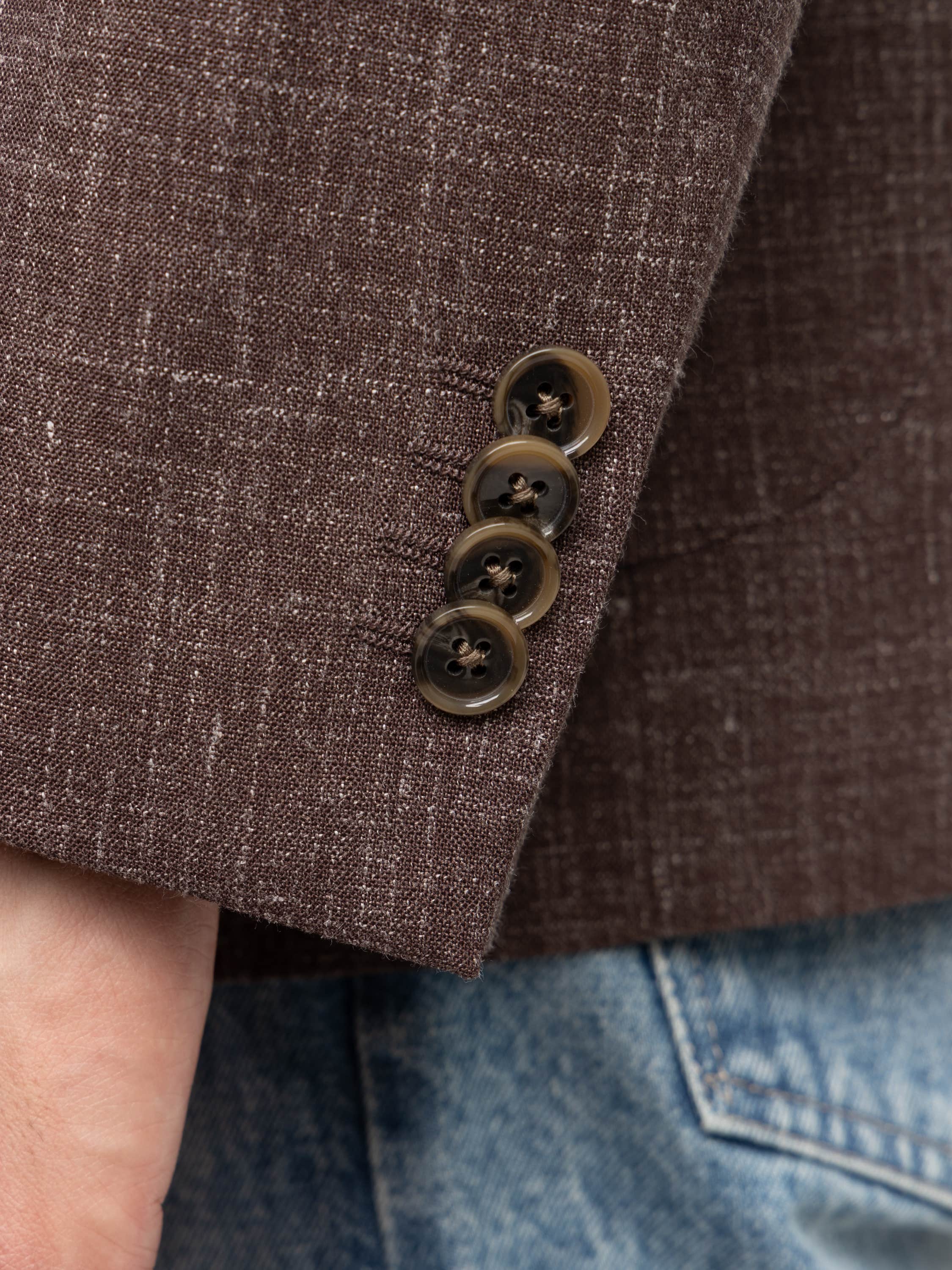 Brown Textured Sport Jacket