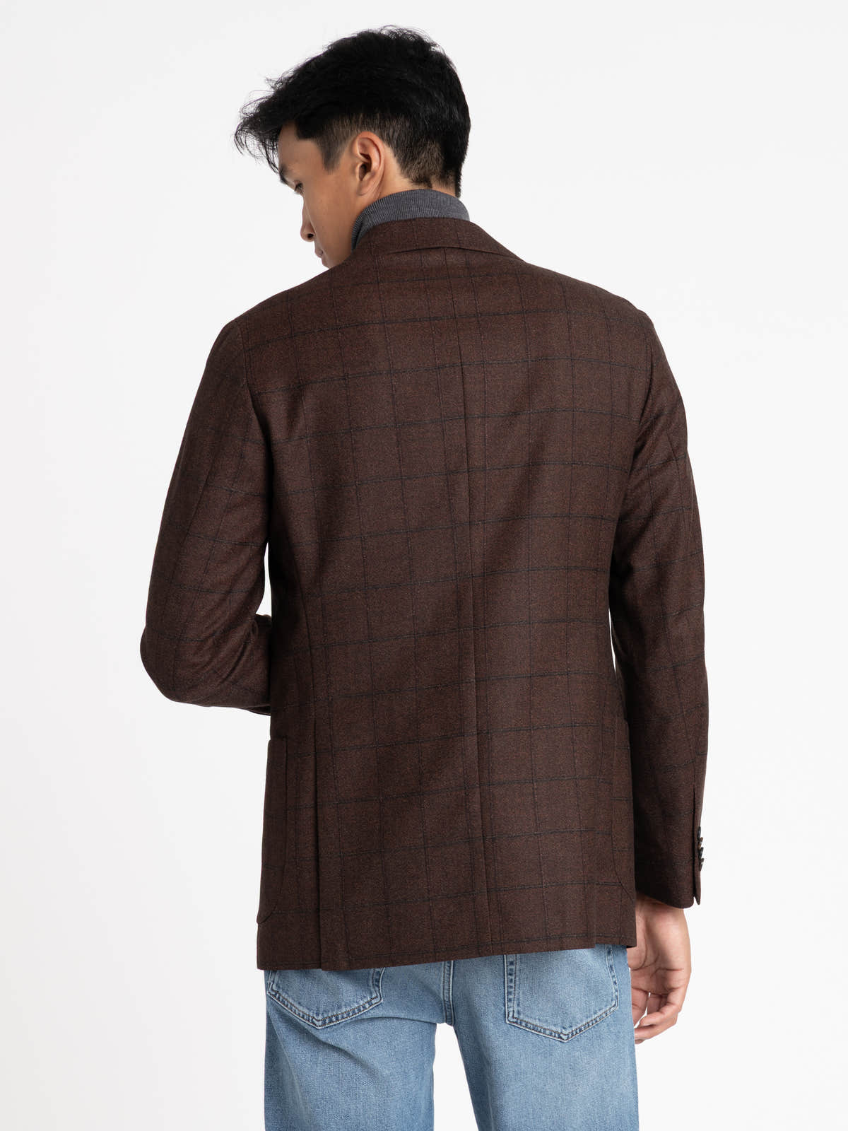 Brown Windowpane Sport Jacket