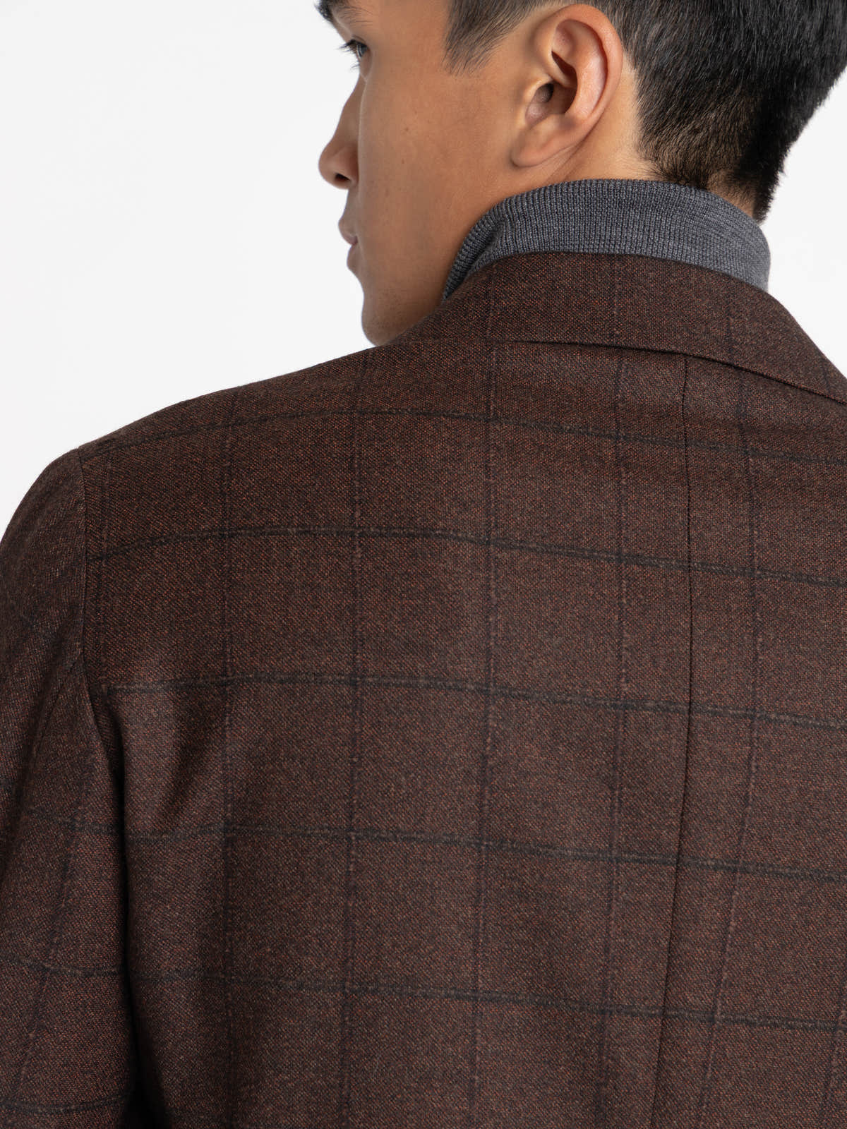 Brown Windowpane Sport Jacket