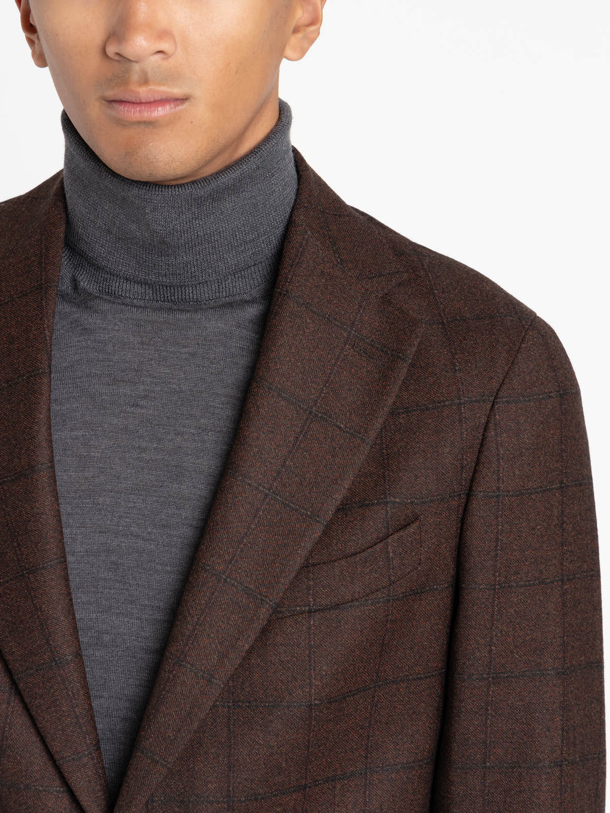Brown Windowpane Sport Jacket