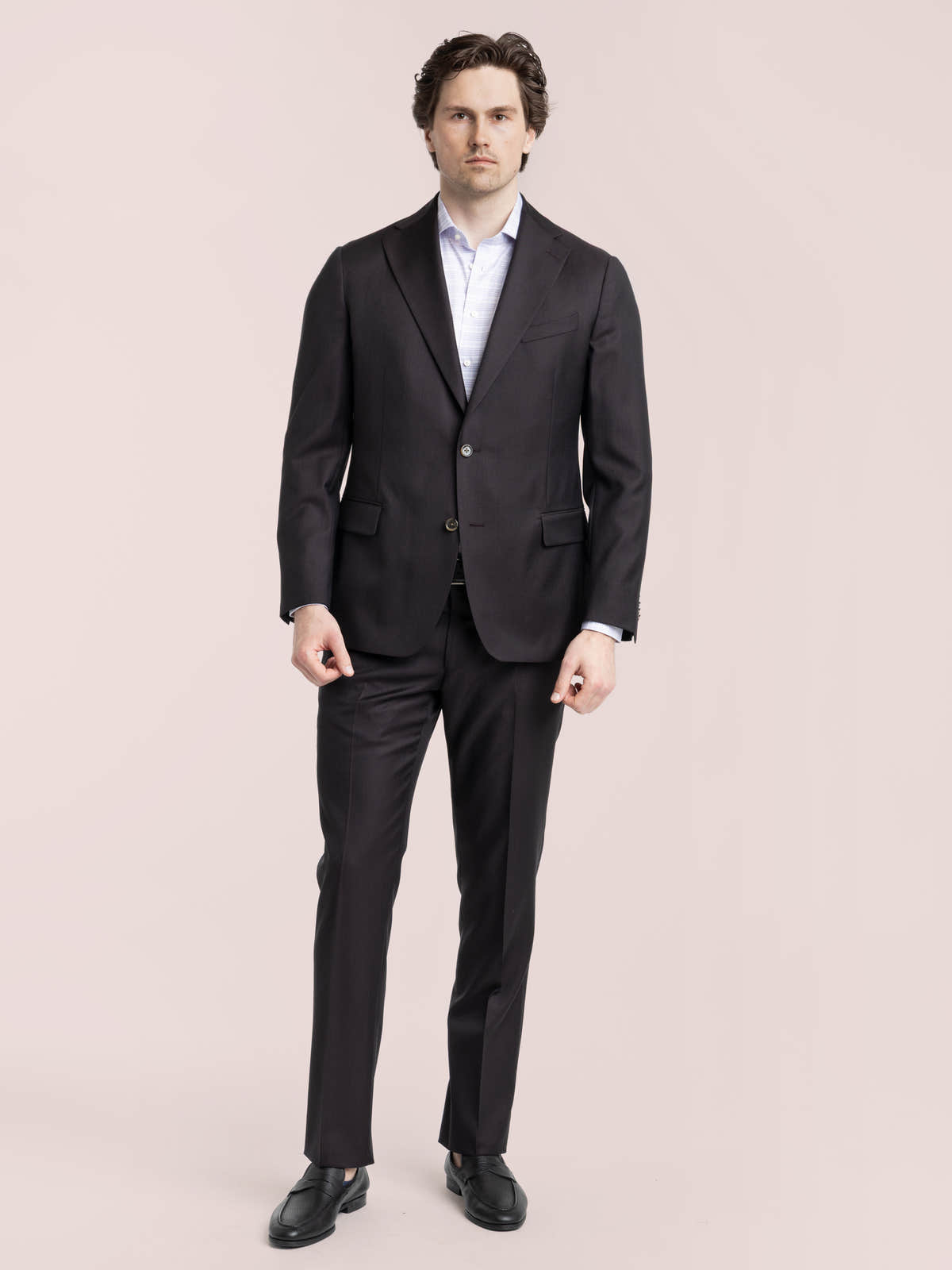 Dark Brown Wool Suit