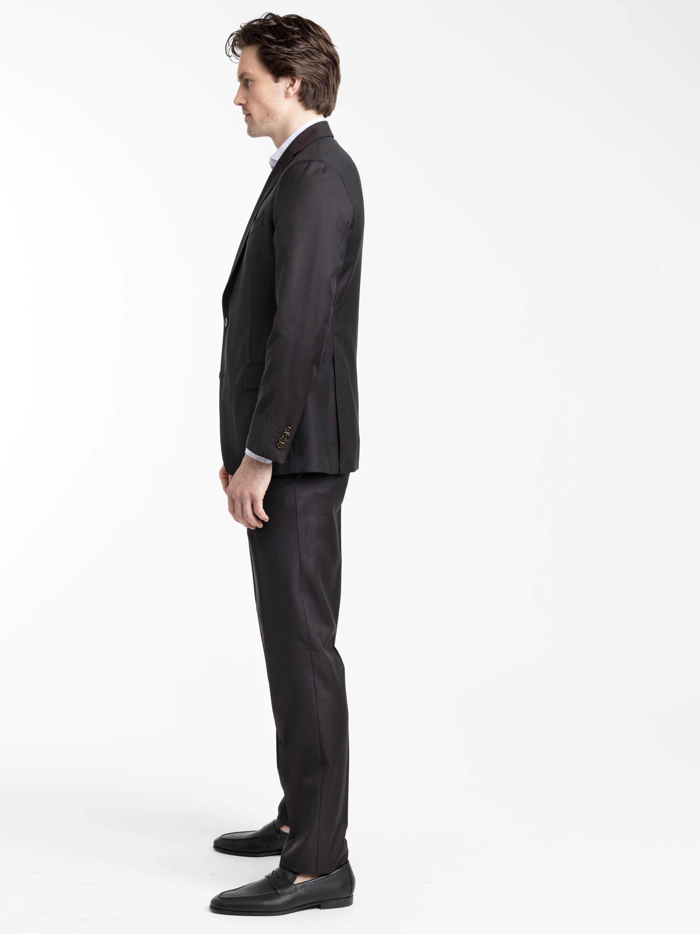 Dark Brown Wool Suit