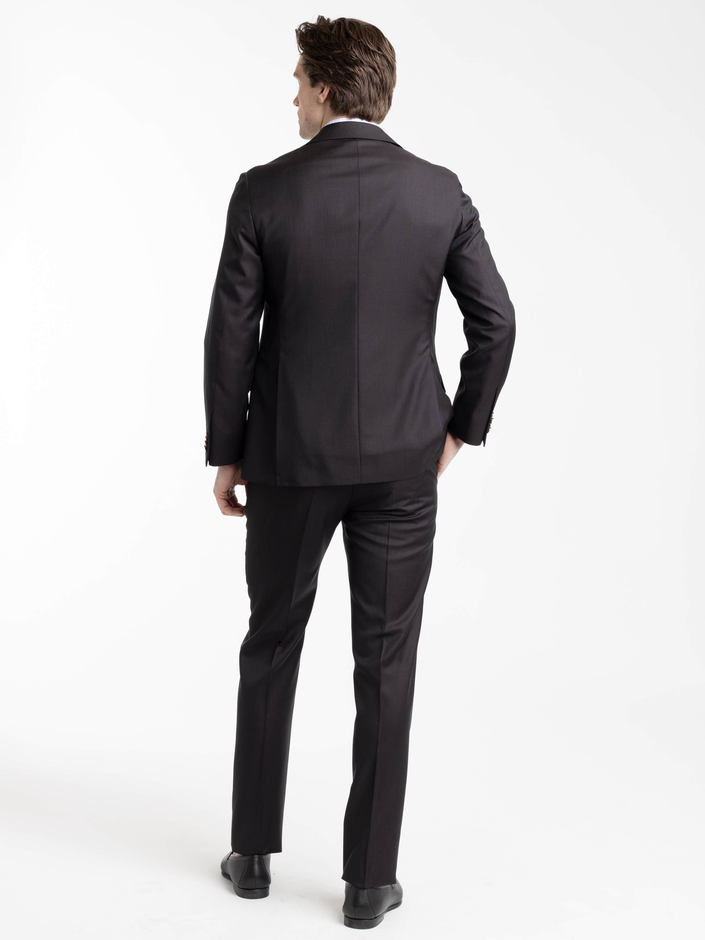 Dark Brown Wool Suit