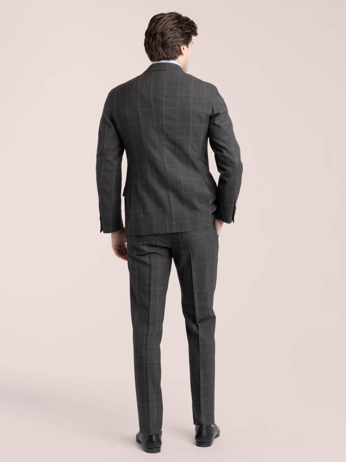 DARK GREY CHECK WOOL SUIT