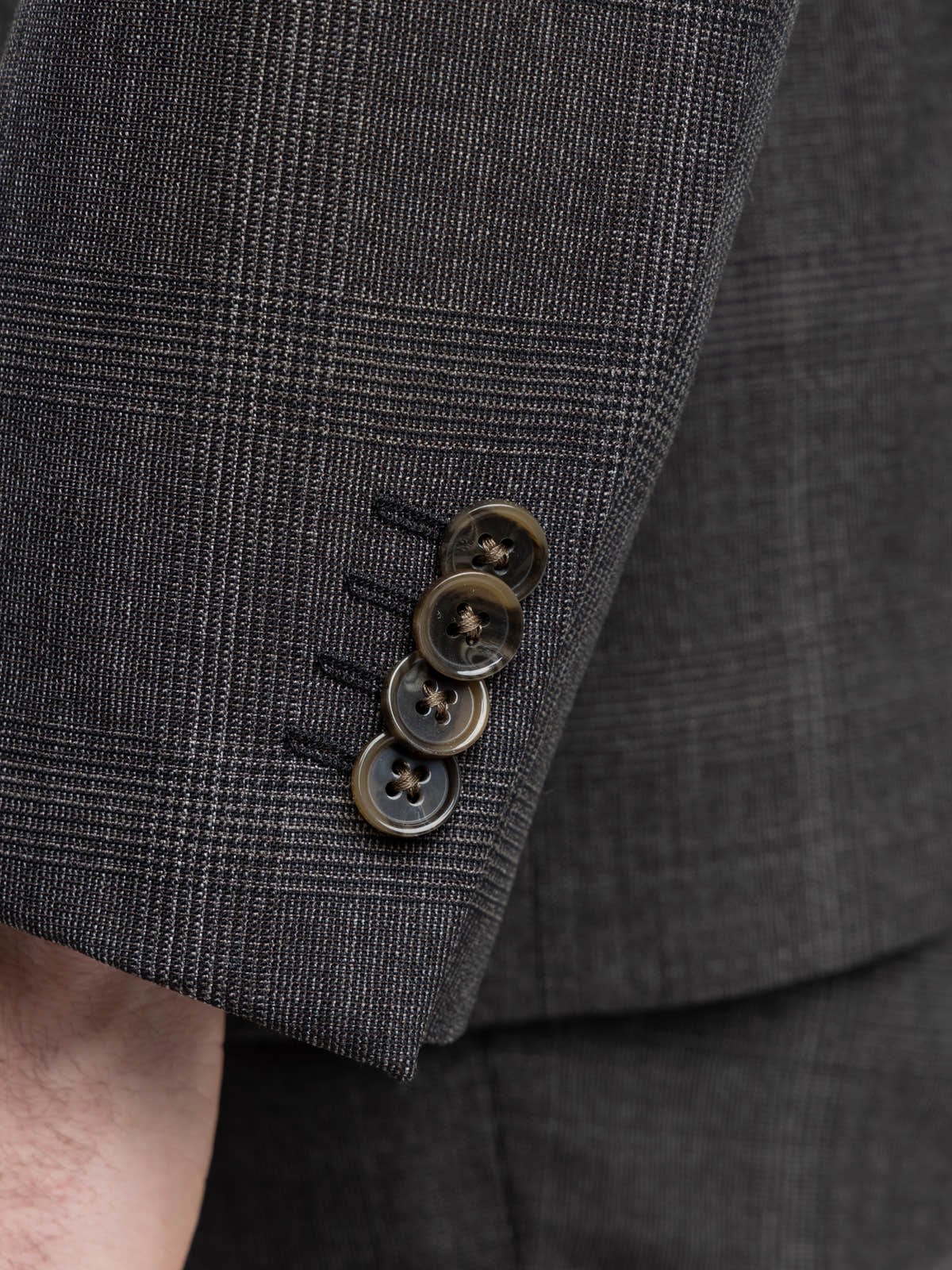DARK GREY CHECK WOOL SUIT