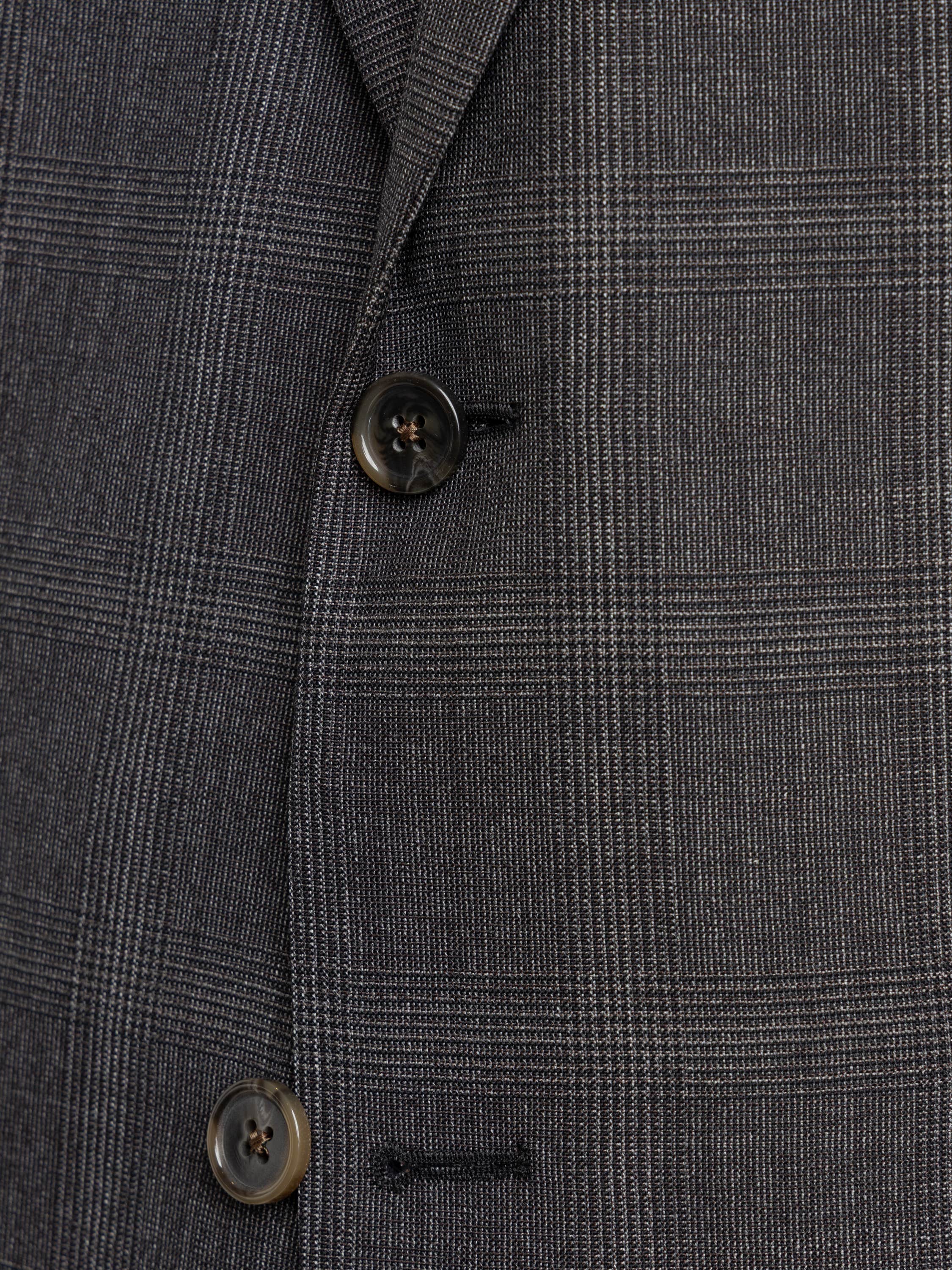DARK GREY CHECK WOOL SUIT