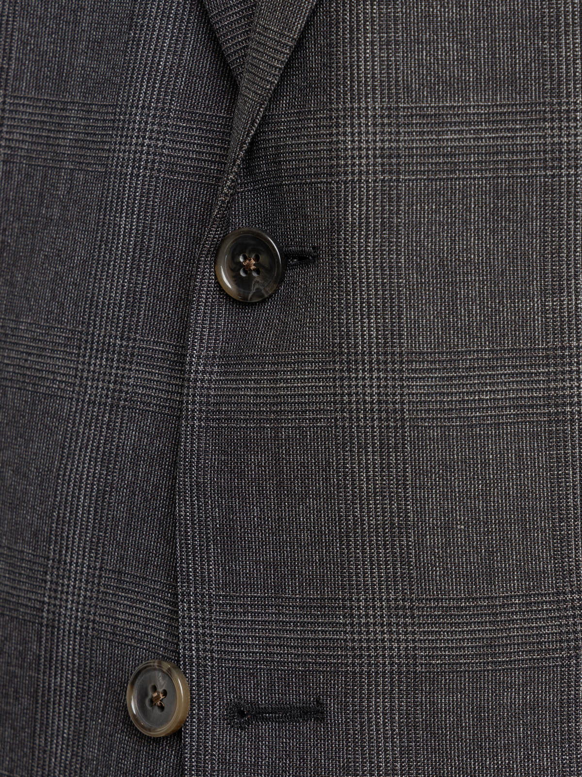 DARK GREY CHECK WOOL SUIT