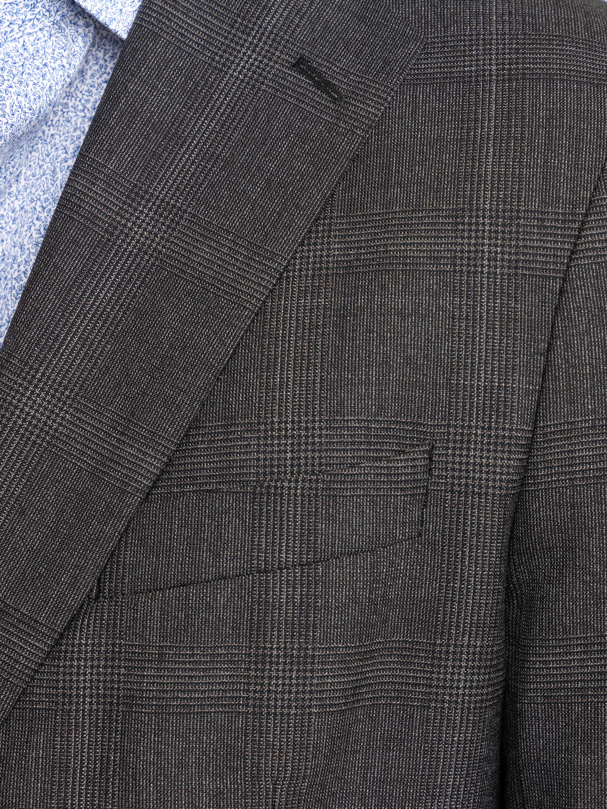 DARK GREY CHECK WOOL SUIT