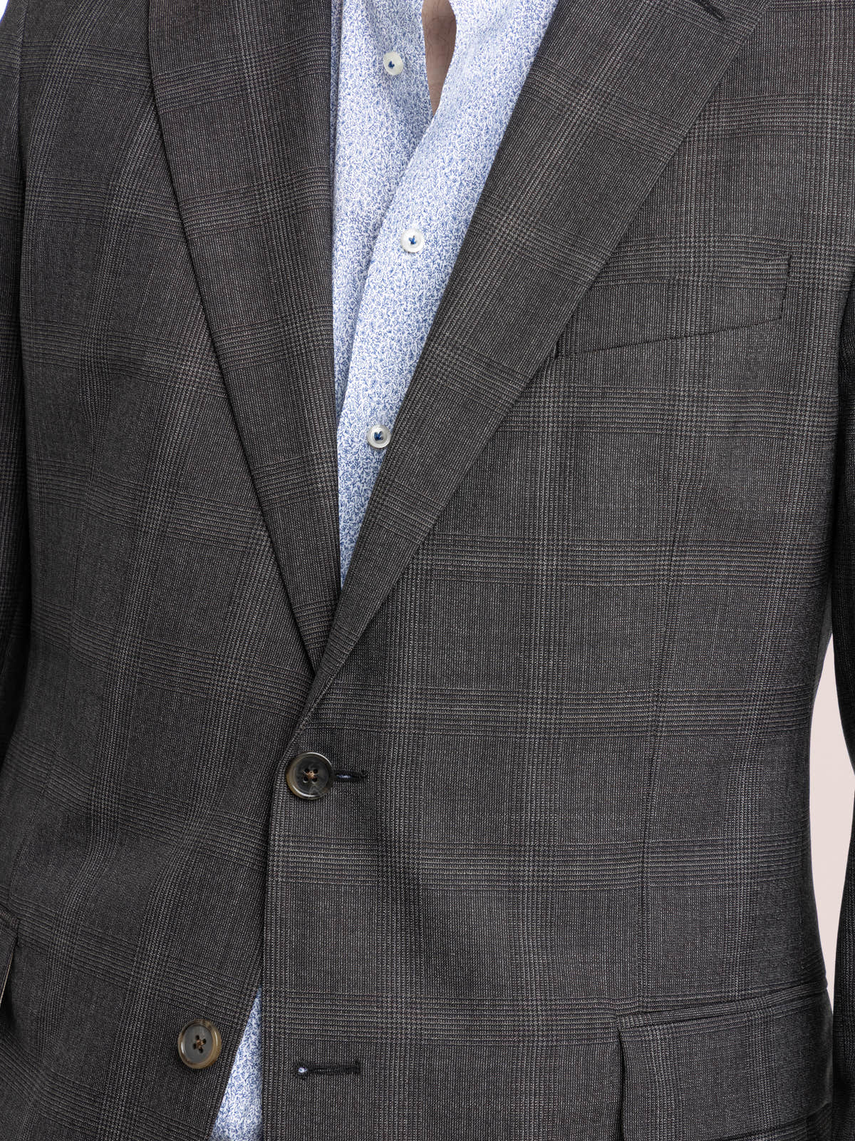DARK GREY CHECK WOOL SUIT