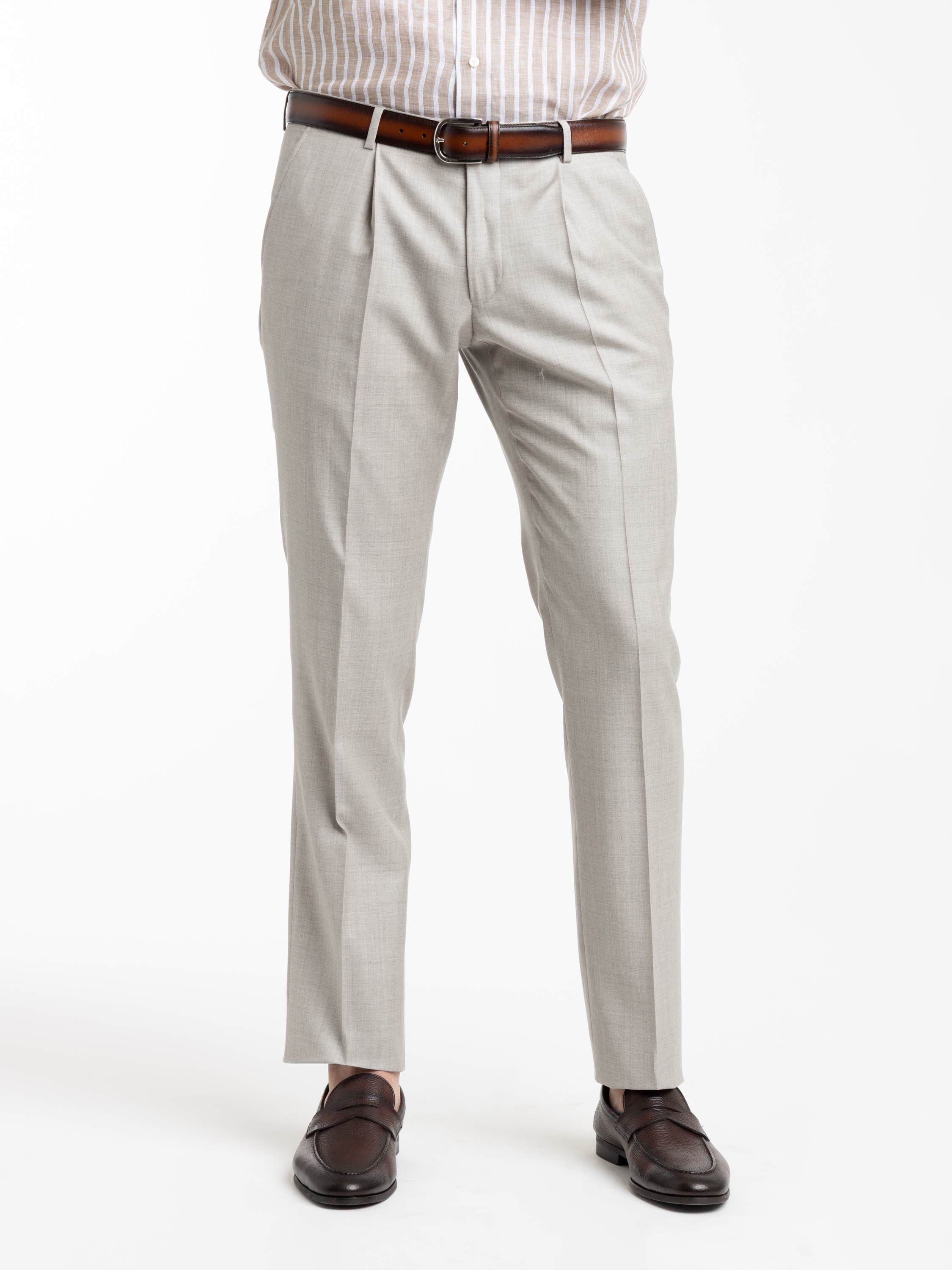Grey Wool Trousers