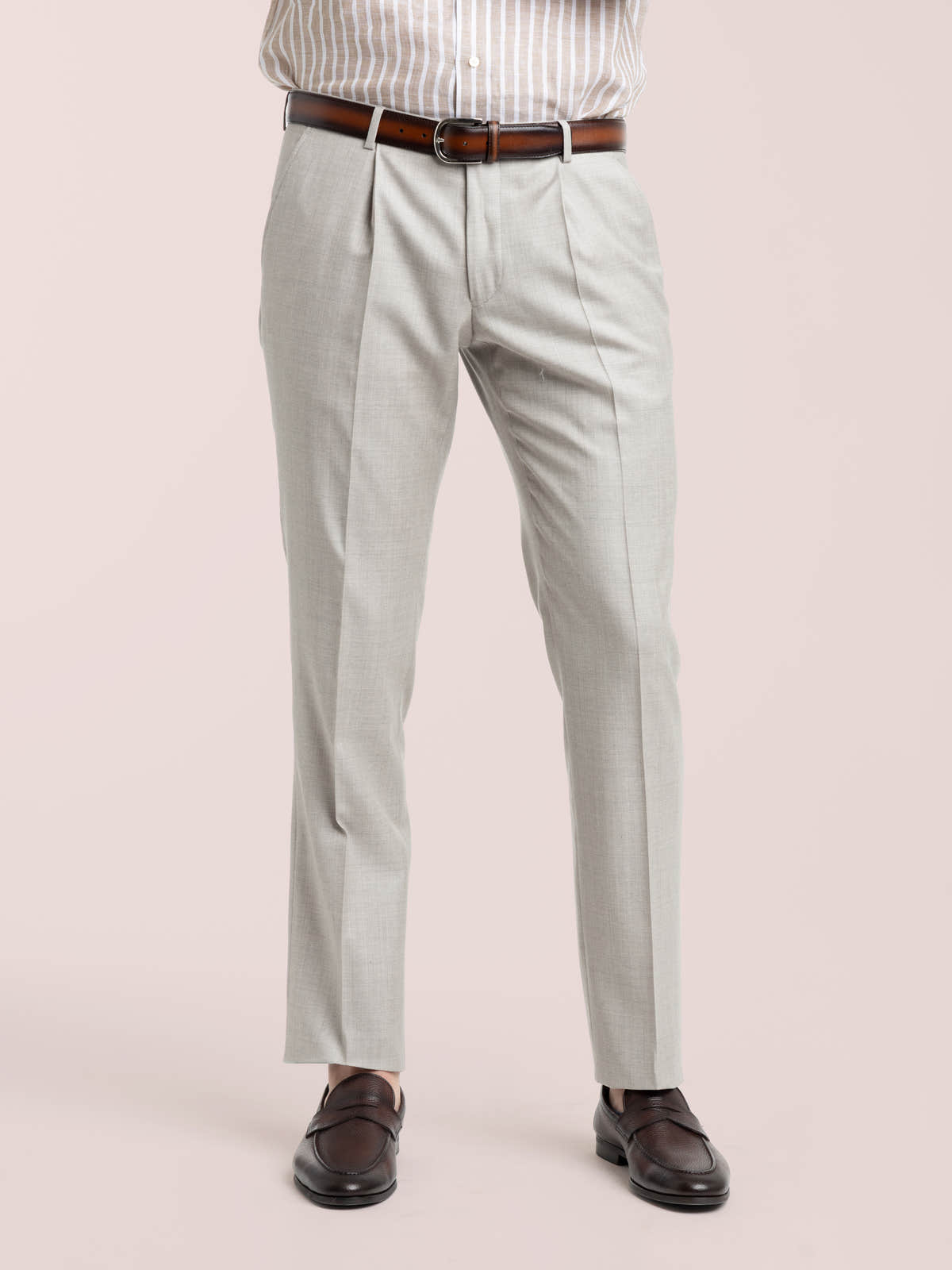 Grey Wool Trousers