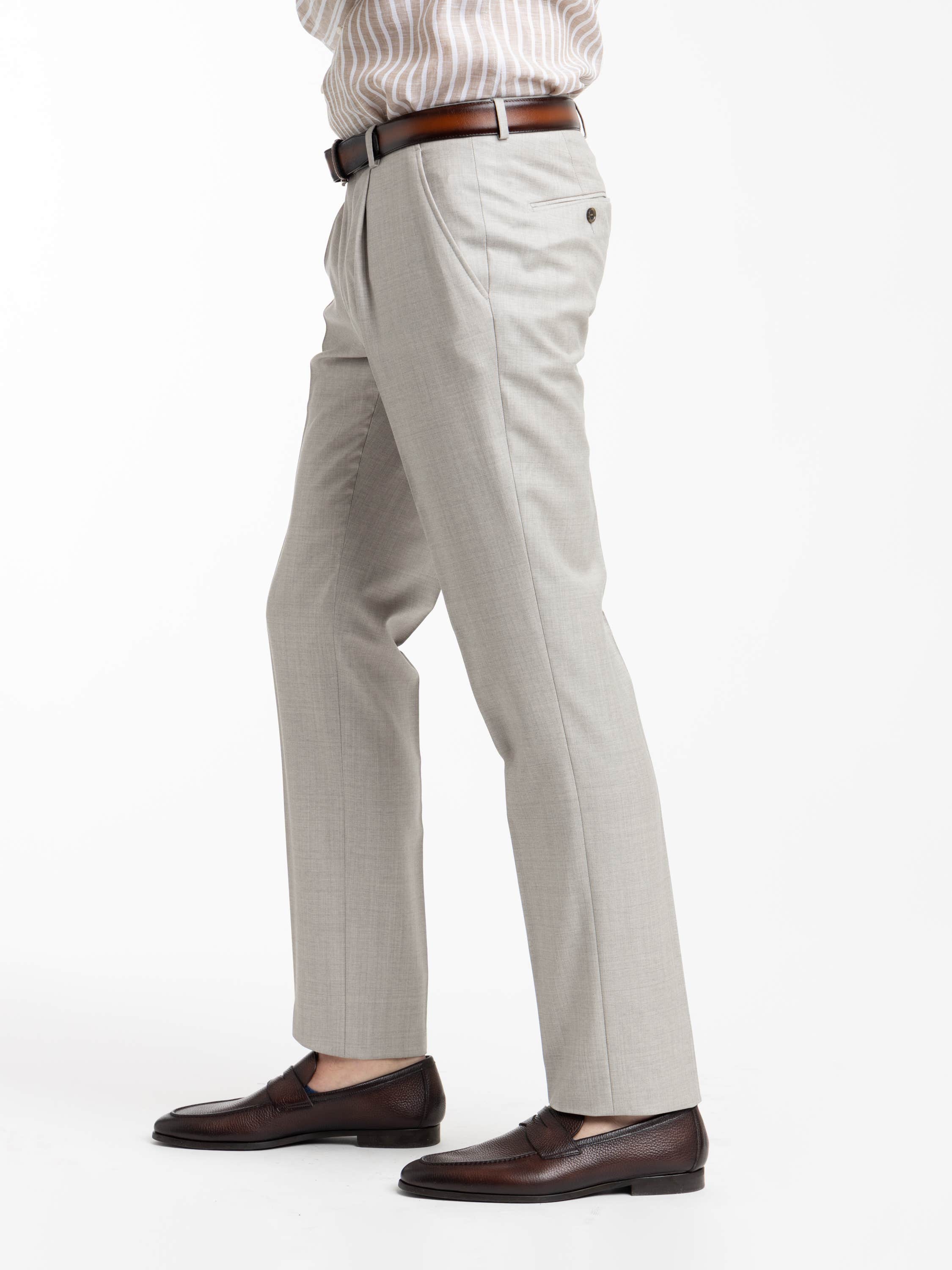 Grey Wool Trousers